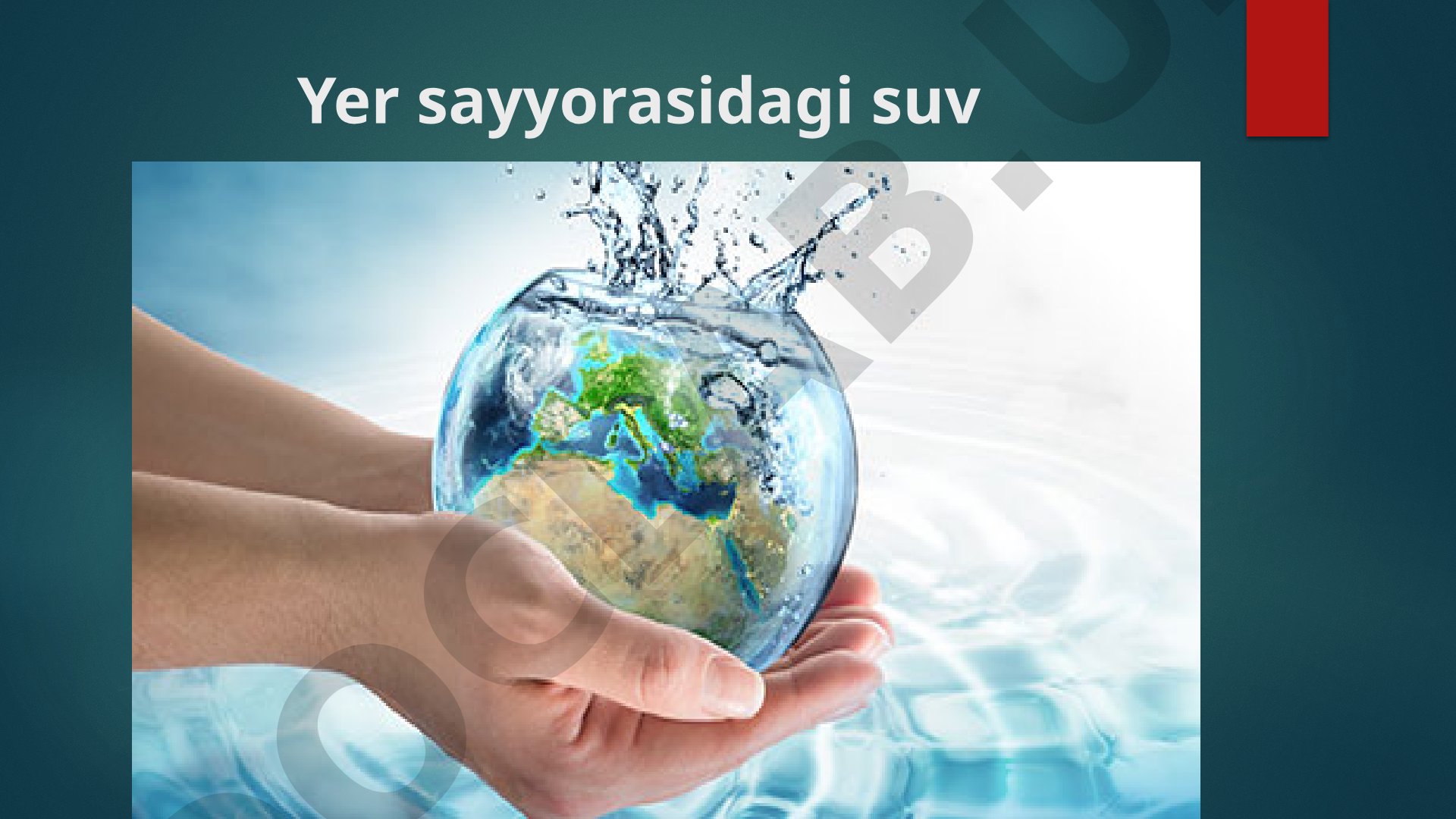 Yomg'ir tomchilari tozaligi va suv tarkibi