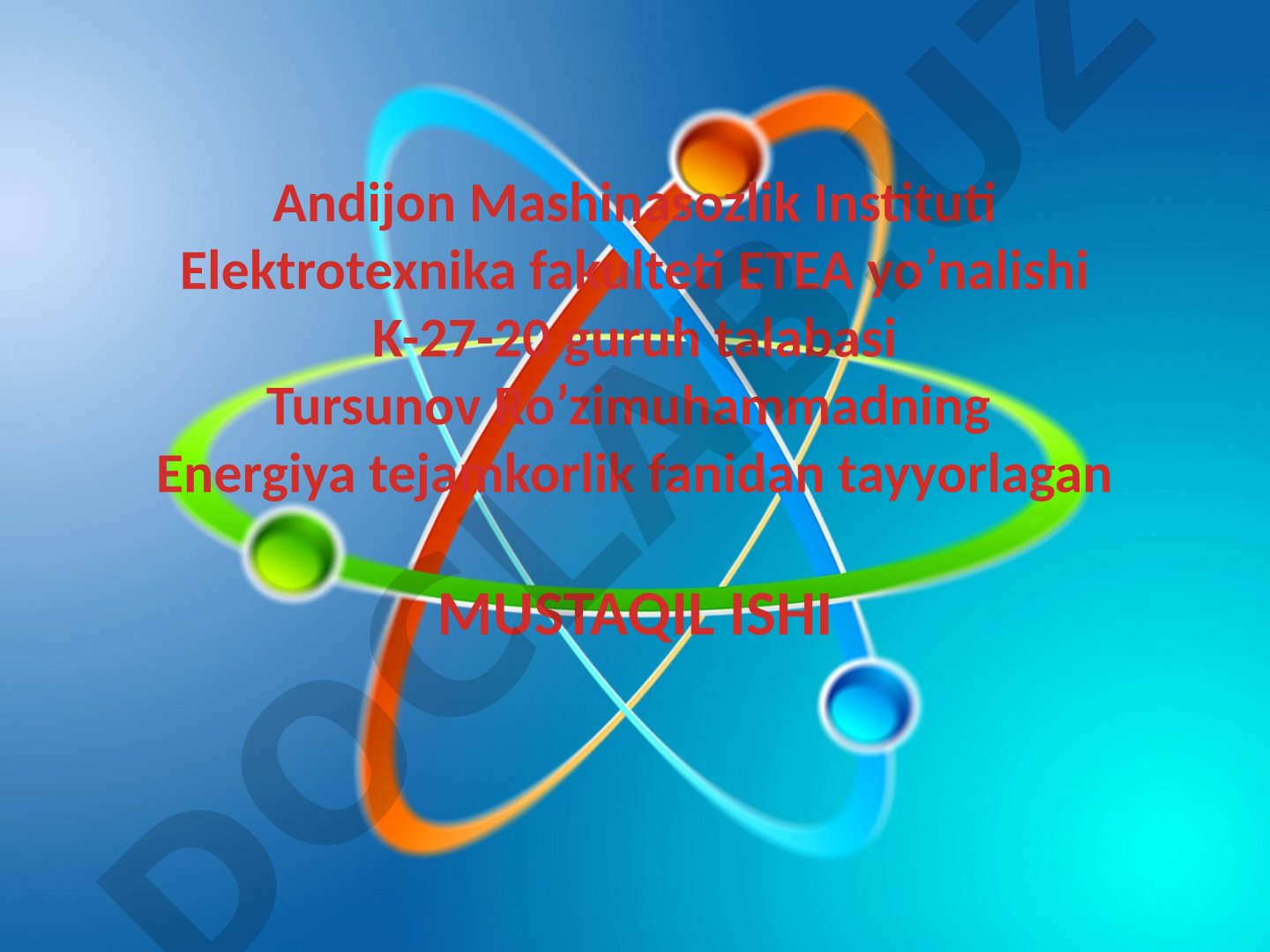Energiya tejamkorligi va ekologiyaga zararli jihatlar