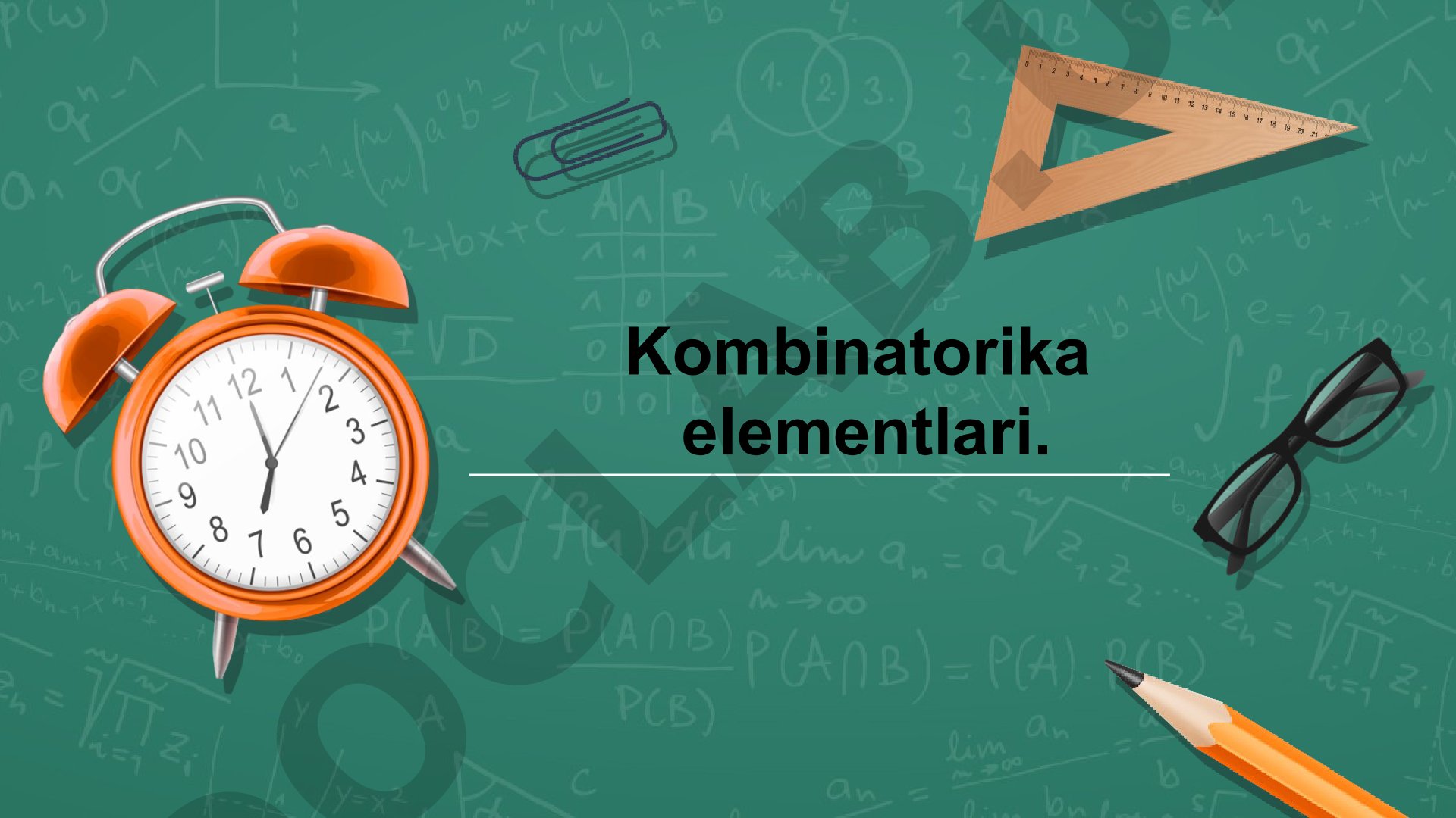 Kombinatorika elementlari