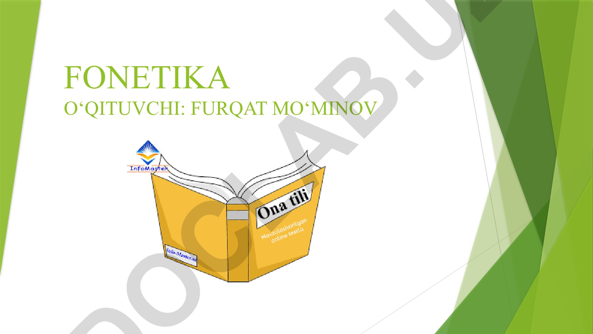 Fonetika: tilshunoslikning tovush tomonini o'rganish