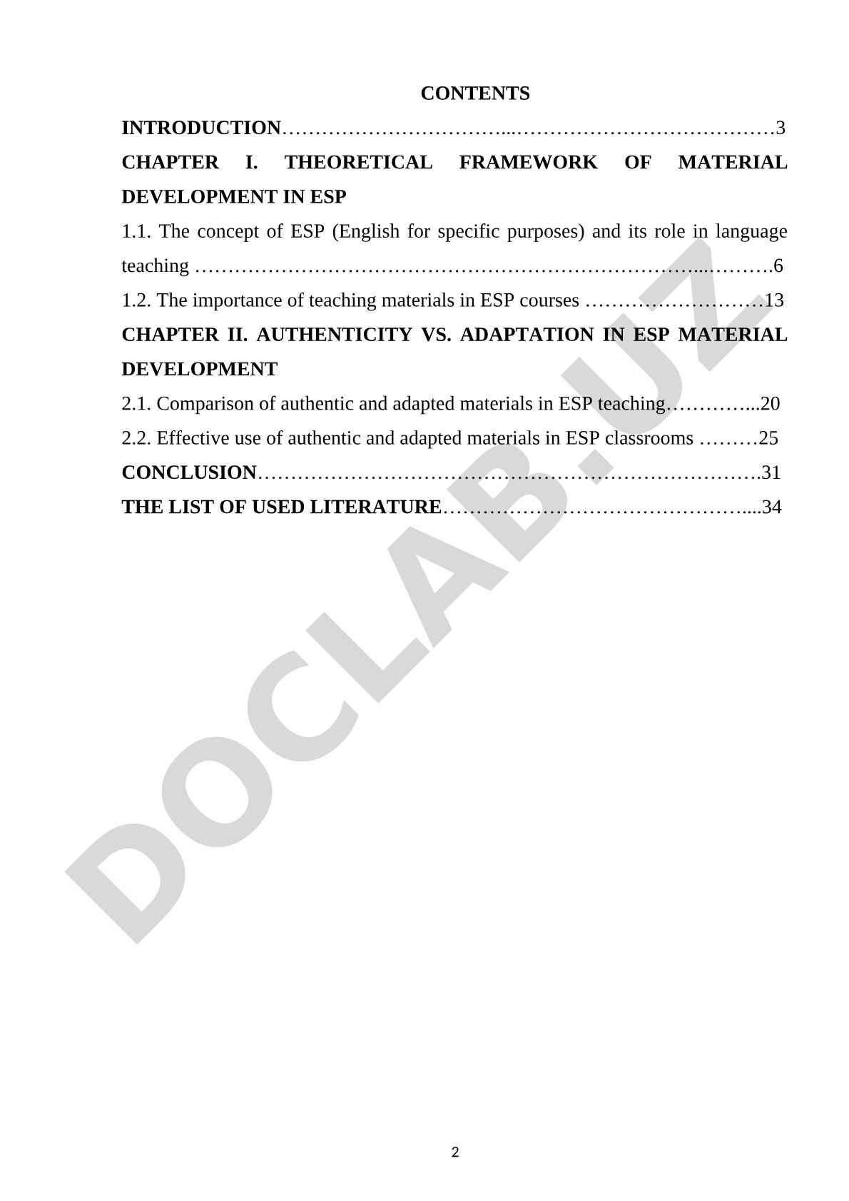 Material Development for ESP: Authenticity vs. Adaptation