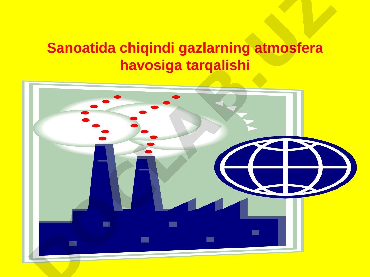Neft va gaz sanoatida chiqindi gazlarning atmosfera havosiga tarqalishi