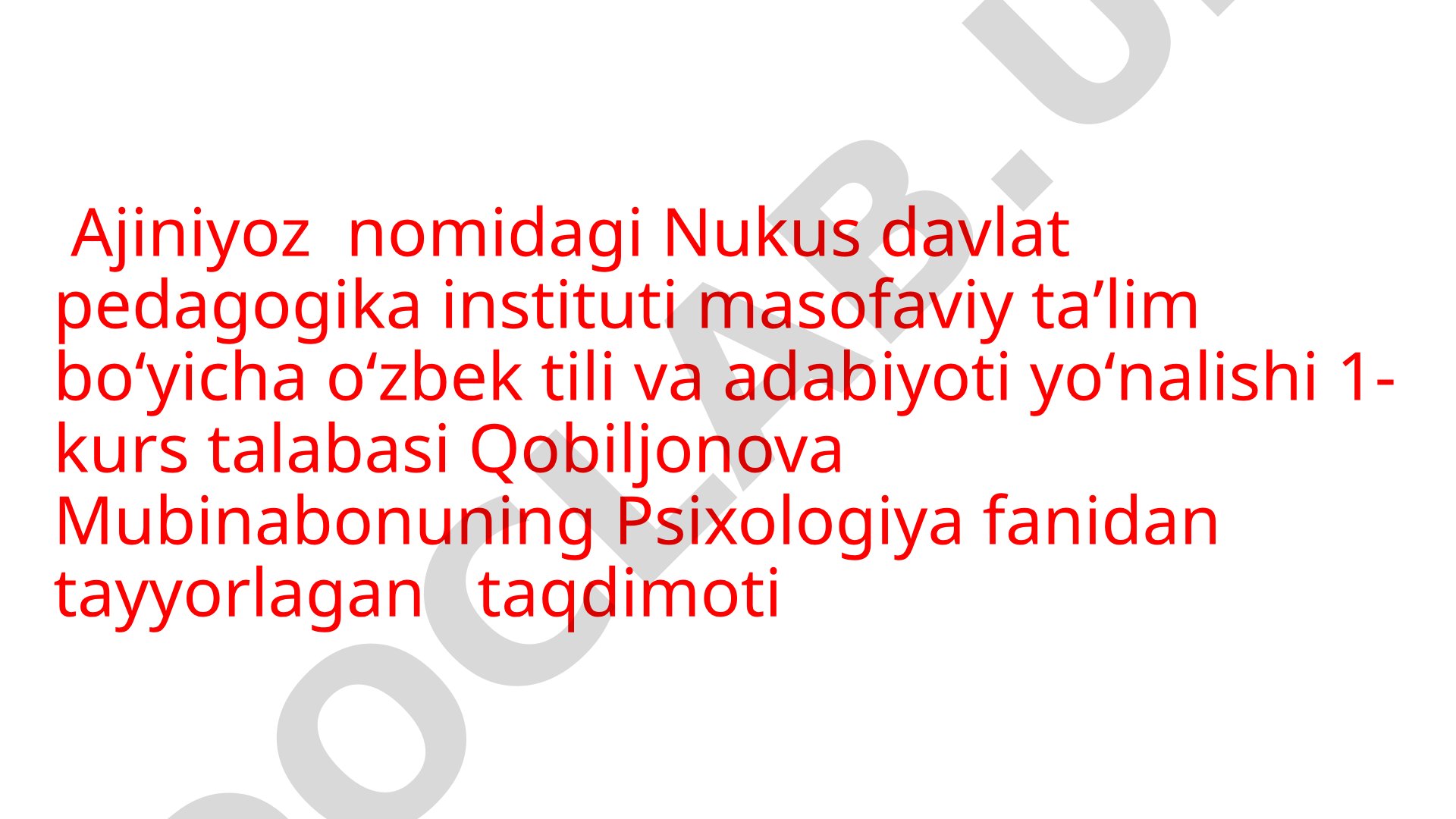 Yetuklik va qarilik davrining psixologik xususiyatlari