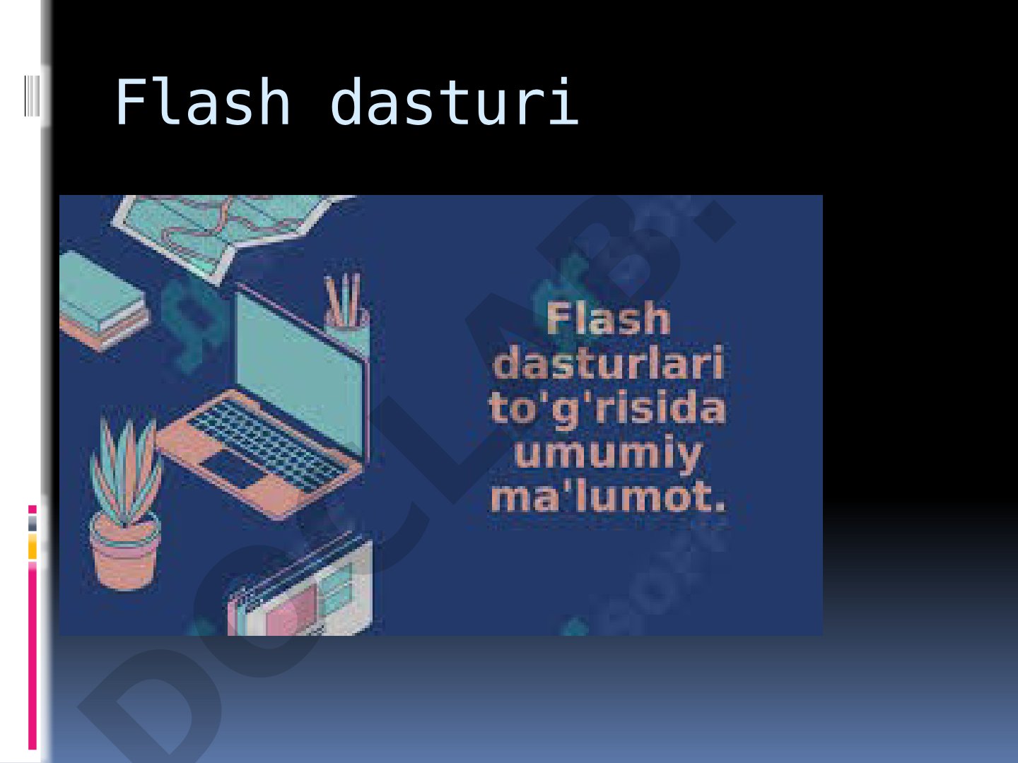 Flash dasturi imkoniyatlari