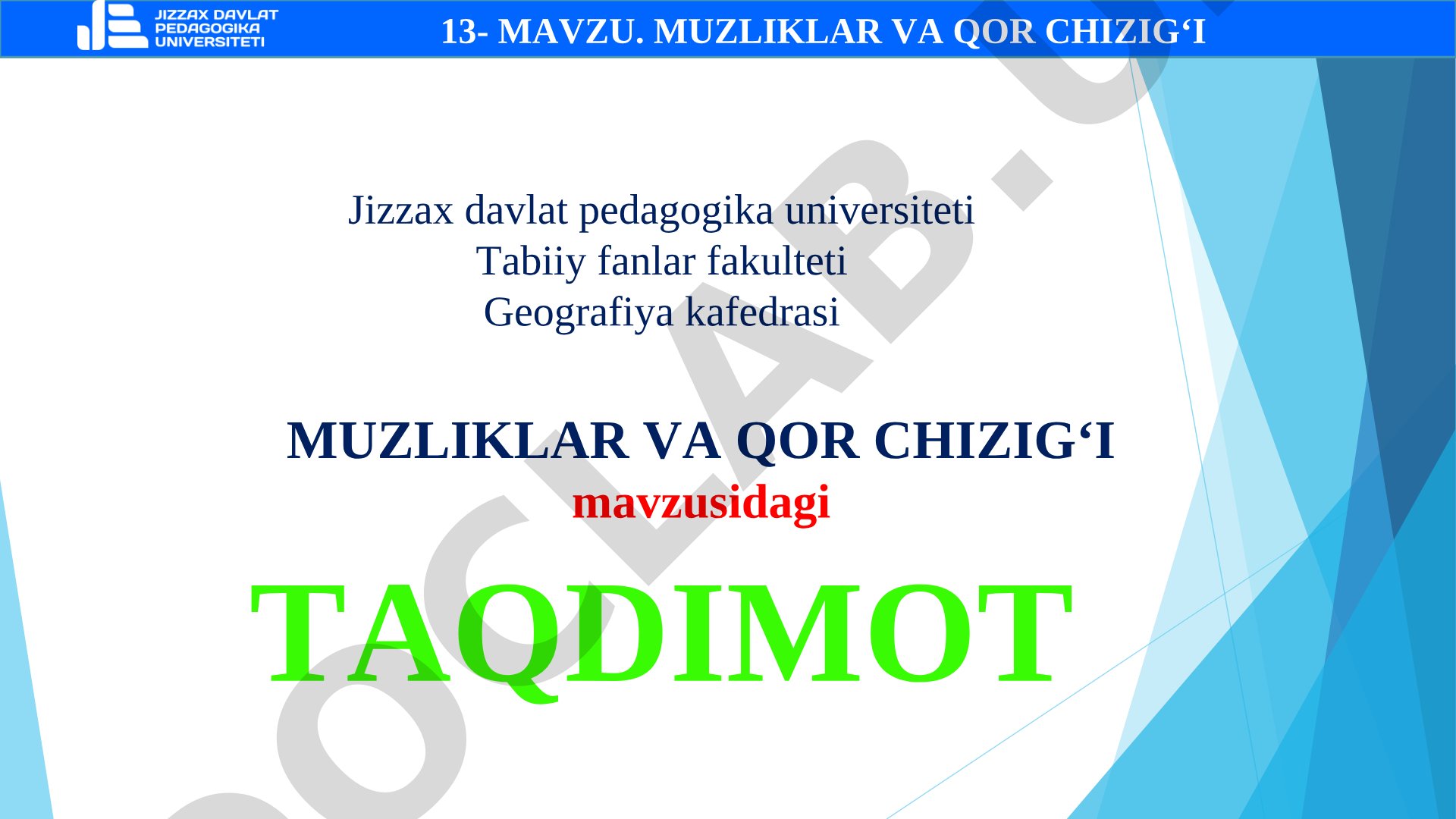 Muzliklar va qor chizig‘i