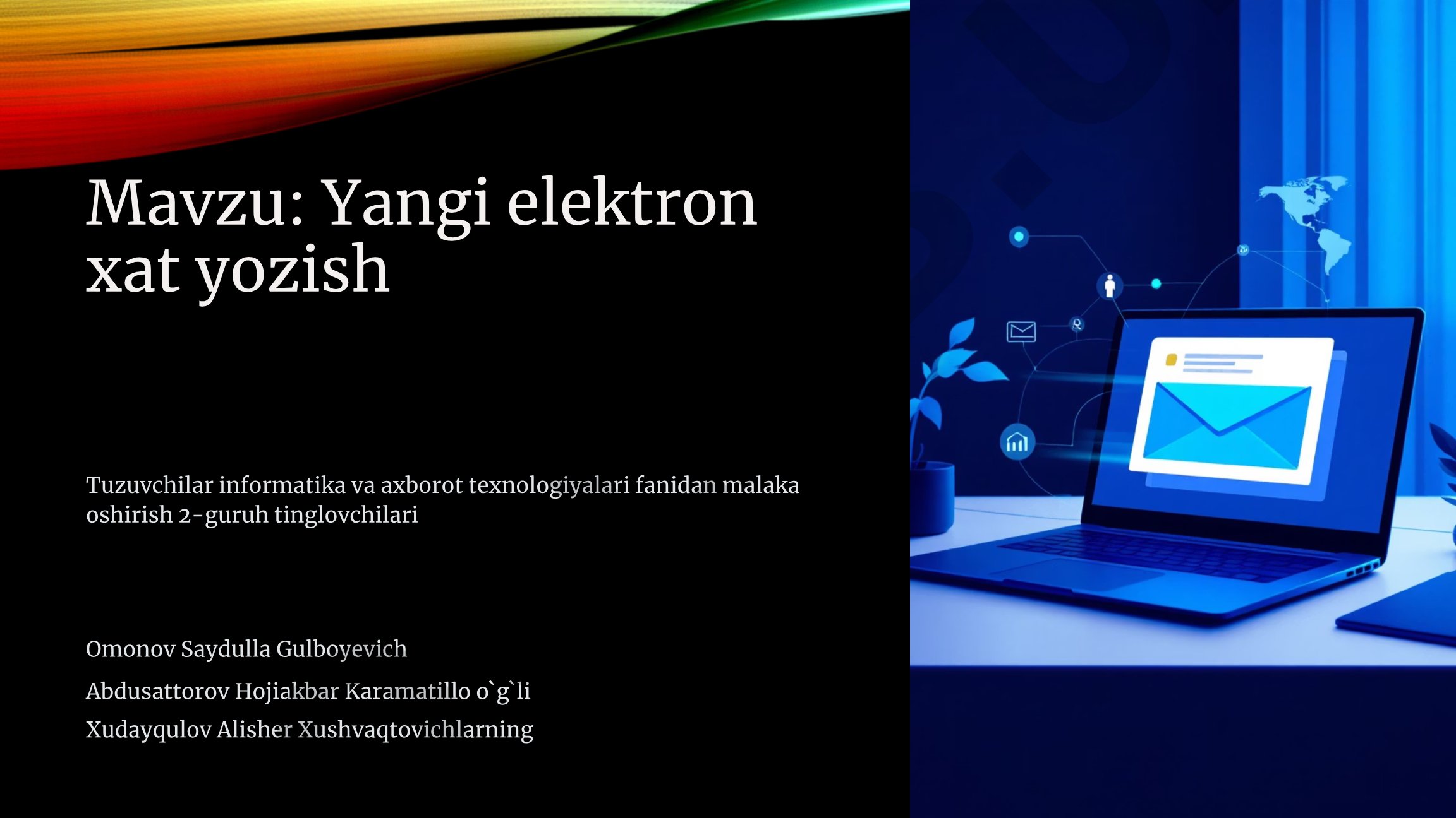 Yangi elektron xat yozish