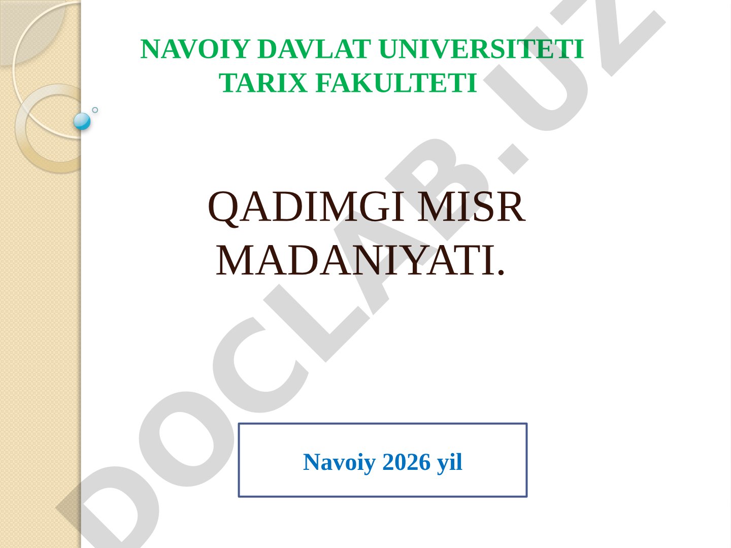 Qadimgi Misr madaniyati