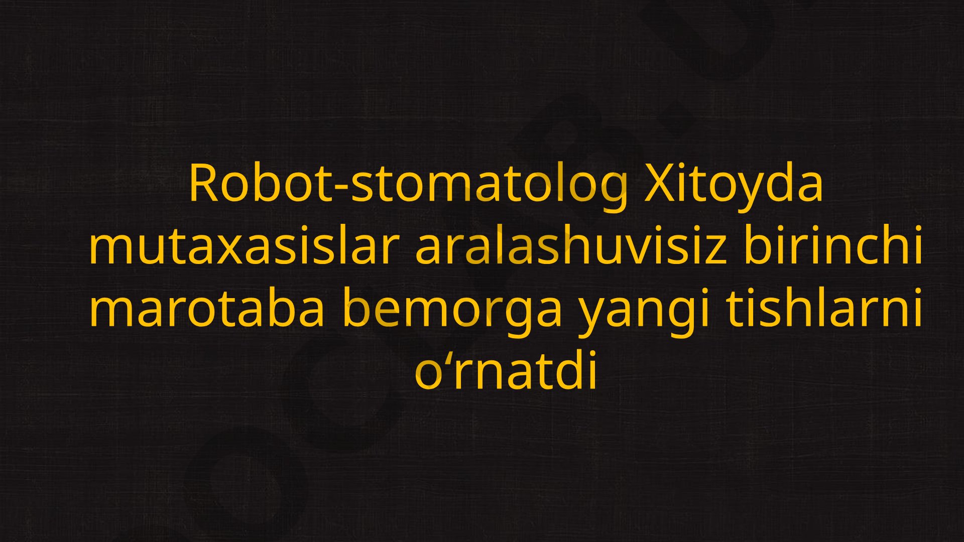 Dastur yordamida robotlarning ishlash holatini kuzatish