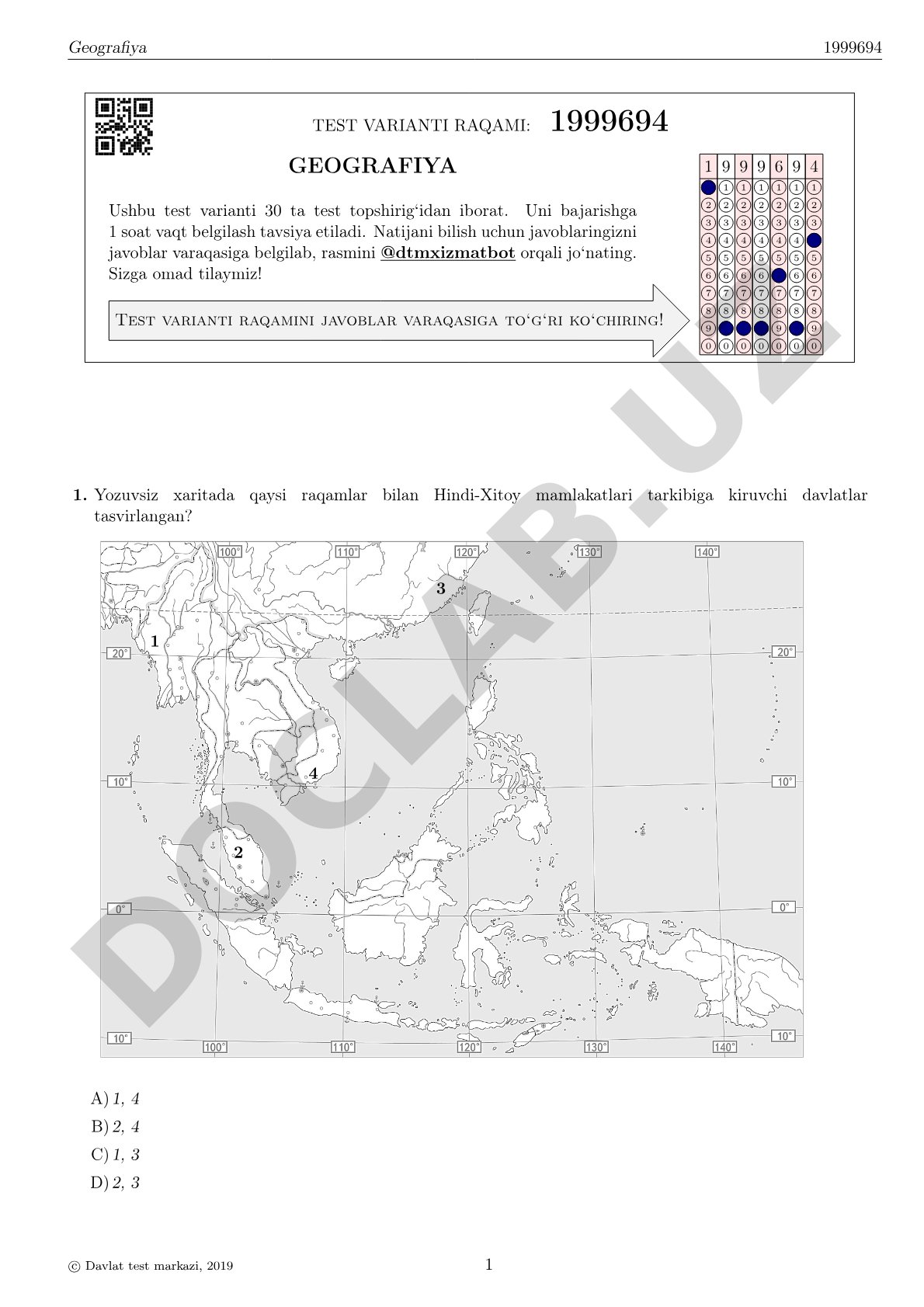 Geografiya test varianti 1999694
