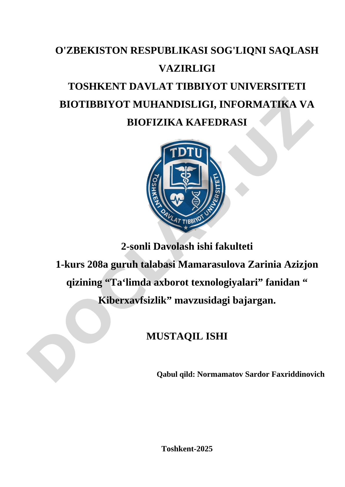 Kiberxavfsizlik