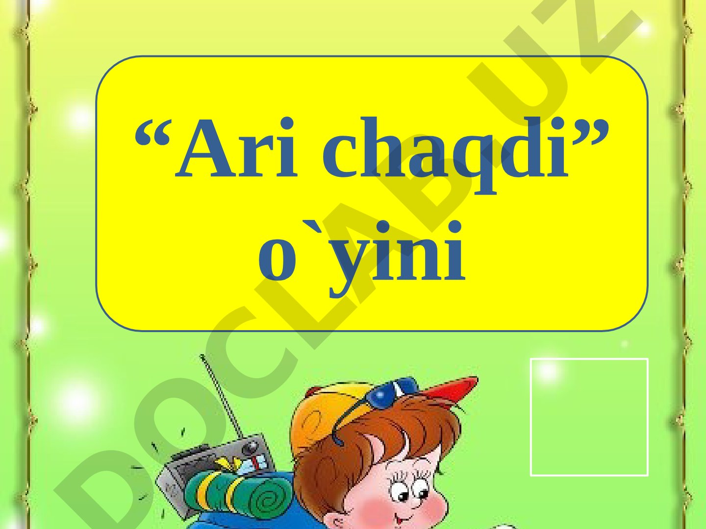 Ari chaqdi o'yini