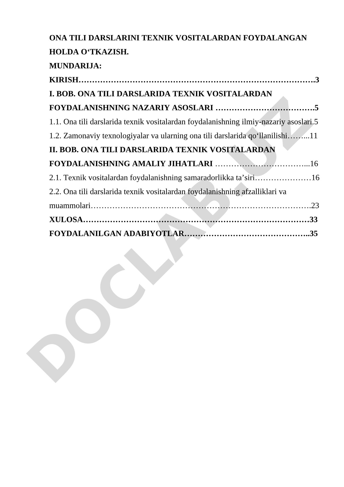 Ona tili darslarini texnik vositalardan foydalangan holda o‘tkazish