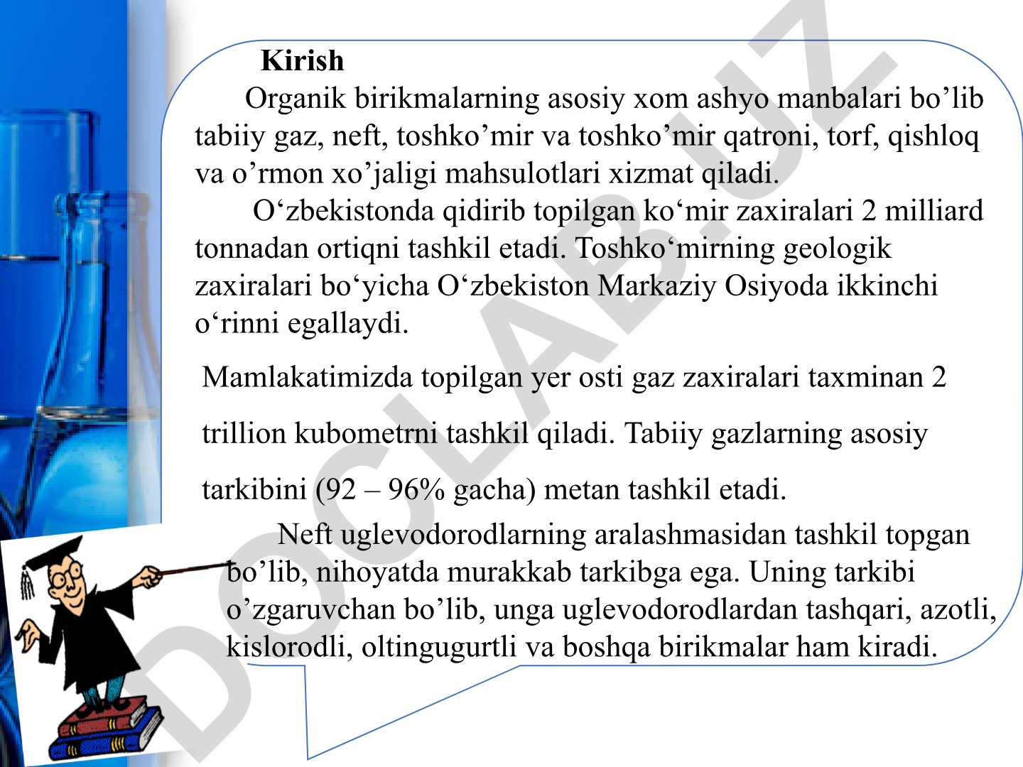 O'zbekistonda tabiiy gaz, neft va ko'mir zaxiralari