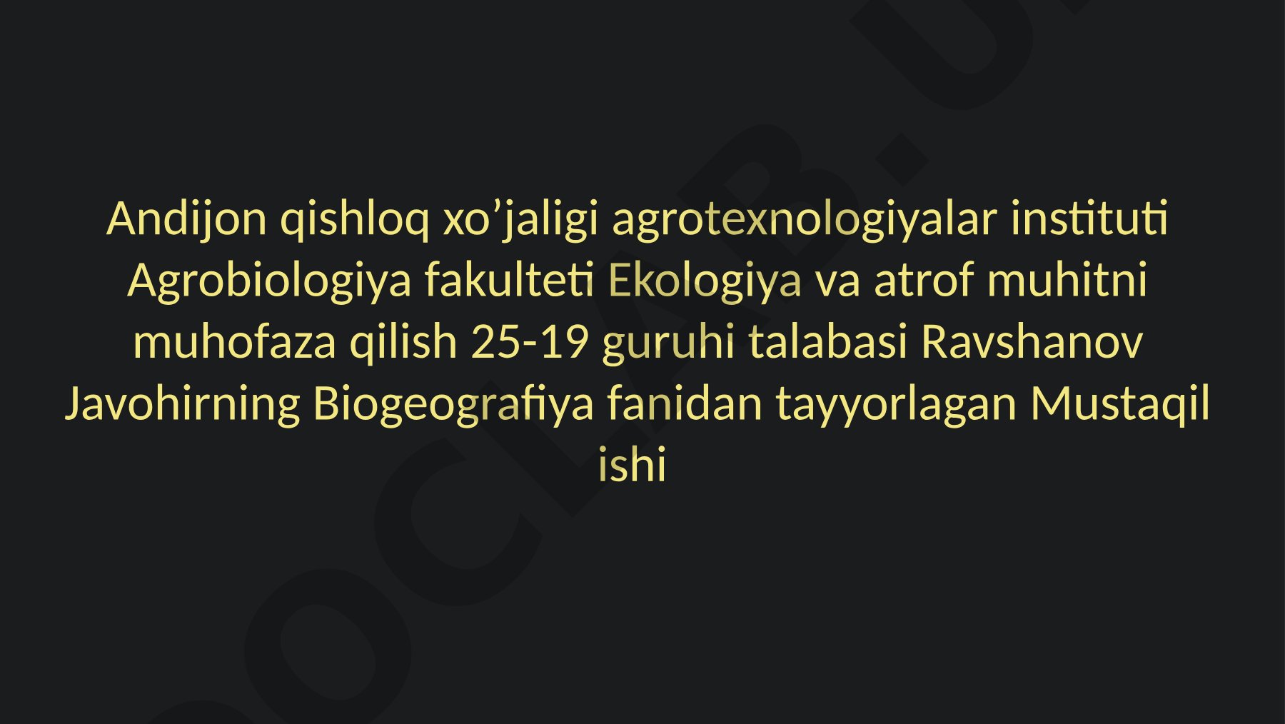 Avstraliya: Biotiropik dunyo tabiati va ekotizimlari