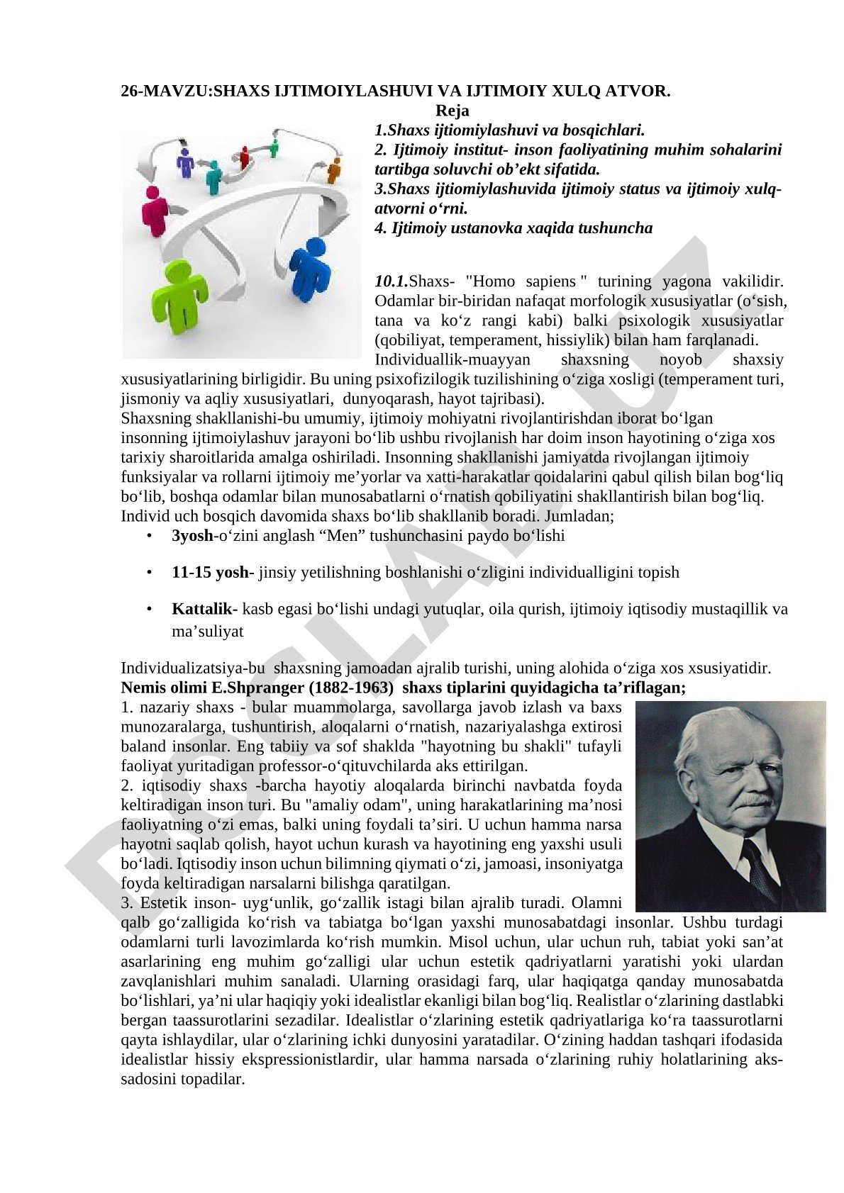 Shaxs ijtimoiylashuvi va ijtimoiy xulq-atvor