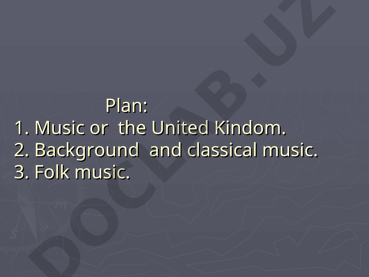 Music of the United Kindom