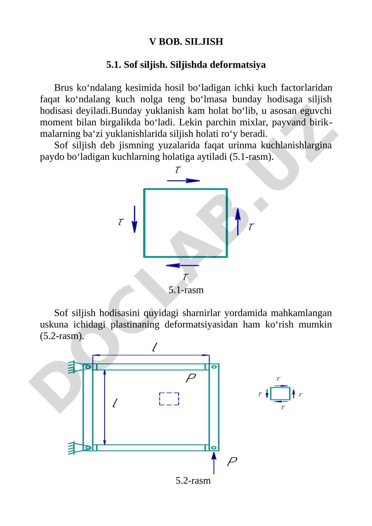 Lekin parchin mixlar, payvand birik​ma​larning ba‘zi yuklanishlarida siljish holati ro‘y beradi