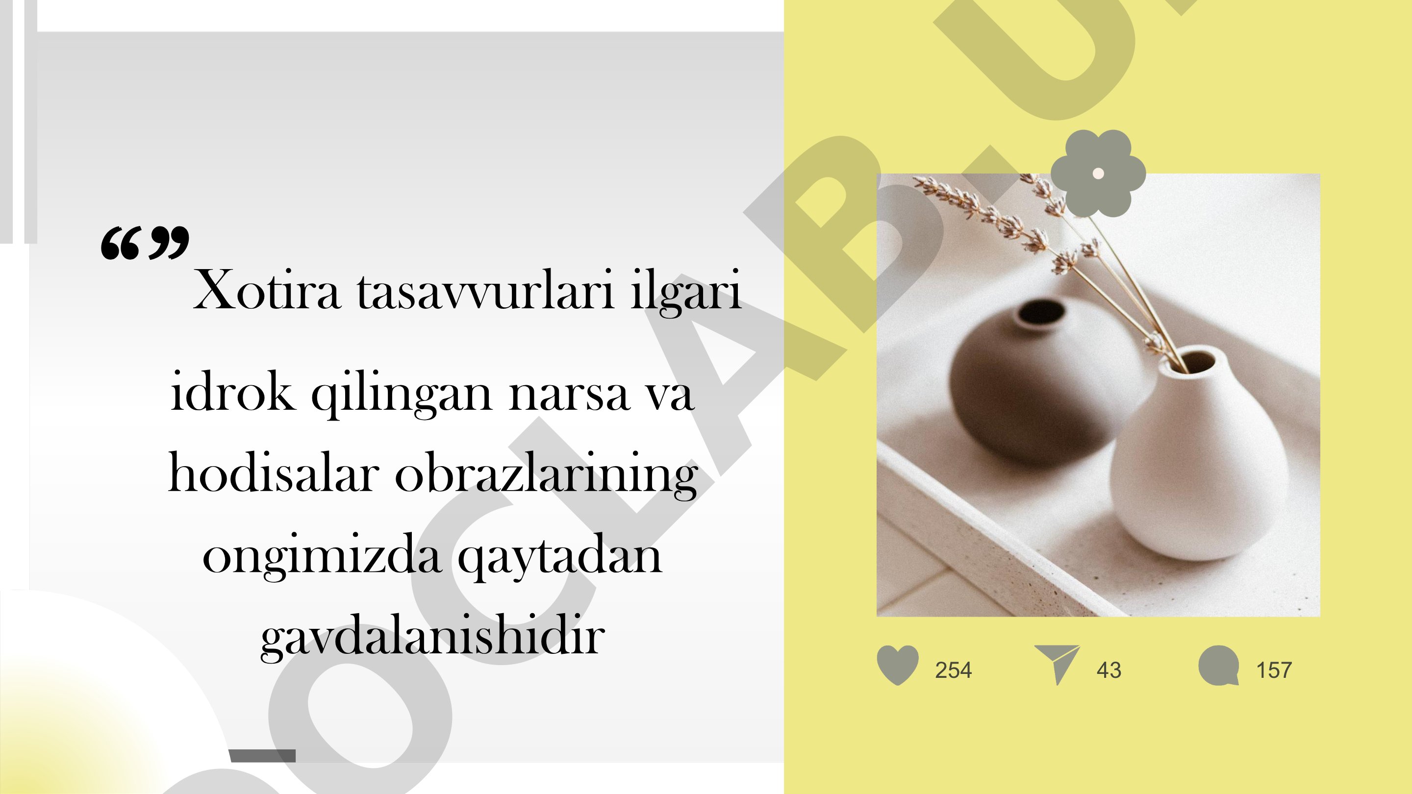 Xotira haqida tushuncha va uning turlari