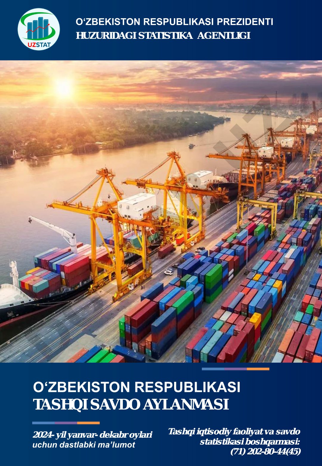 O‘zbekiston Respublikasi tashqi savdo aylanmasi 2024-yil ko‘rsatkichlari