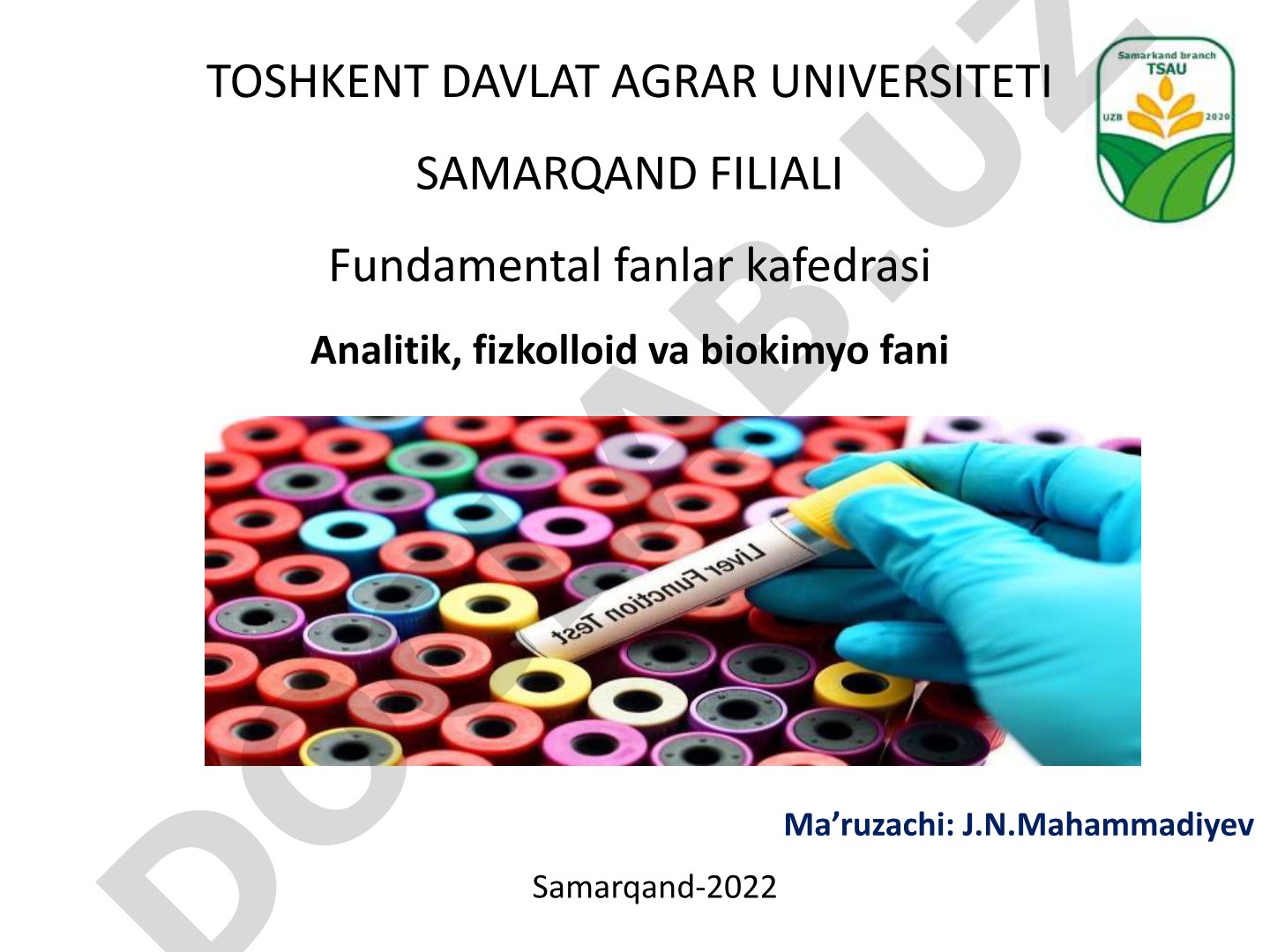 Fermentlar biokimyosi. Fermentlarning ta'sir etish mexanizmi