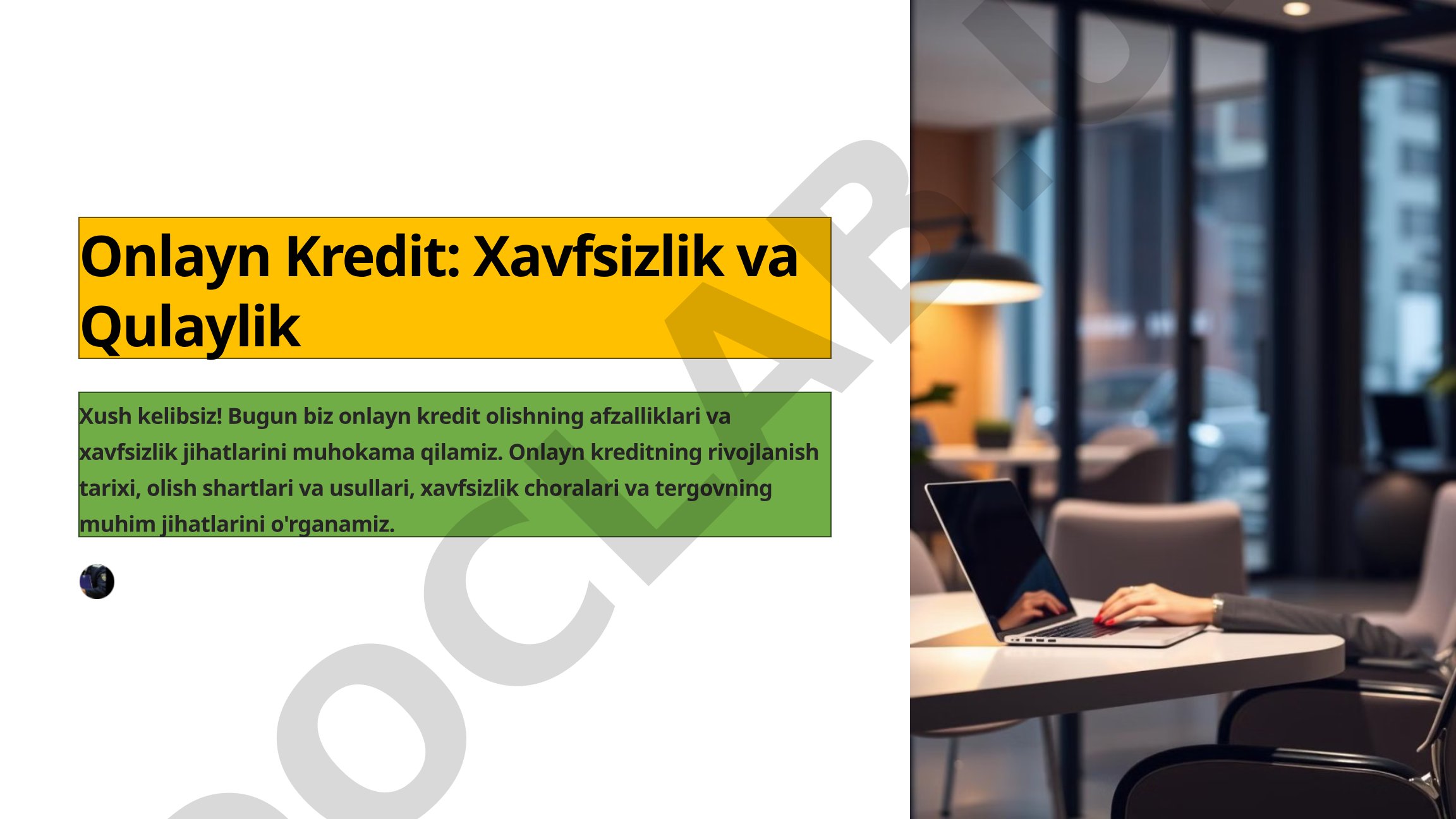 Onlayn Kredit: Xavfsizlik va Qulaylik