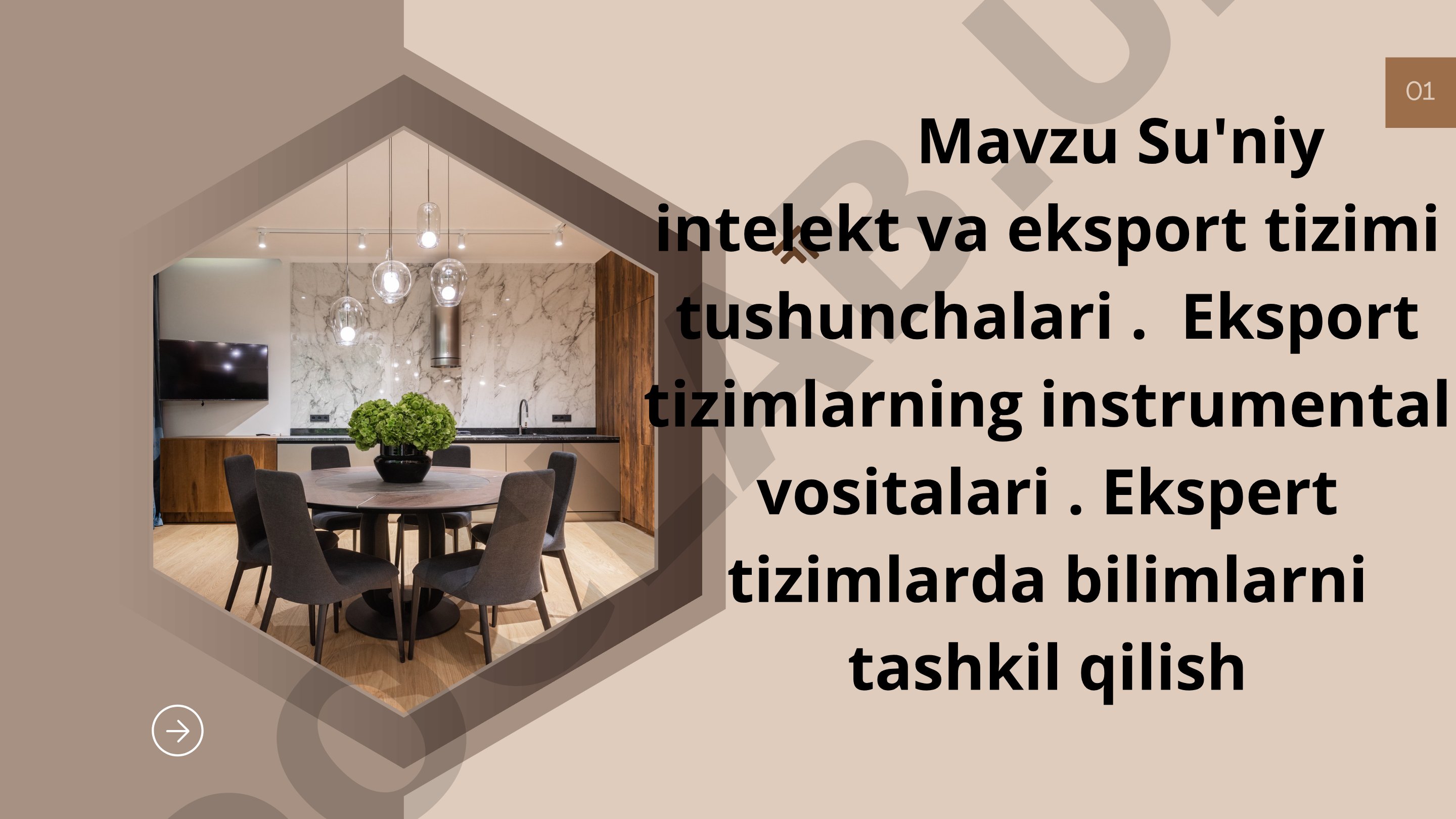 01 Mavzu Su'niy intelekt va eksport tizimi tushunchalari