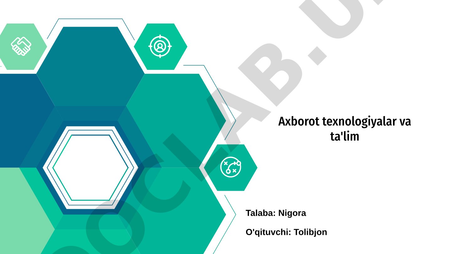 Axborot texnologiyalar va ta'lim