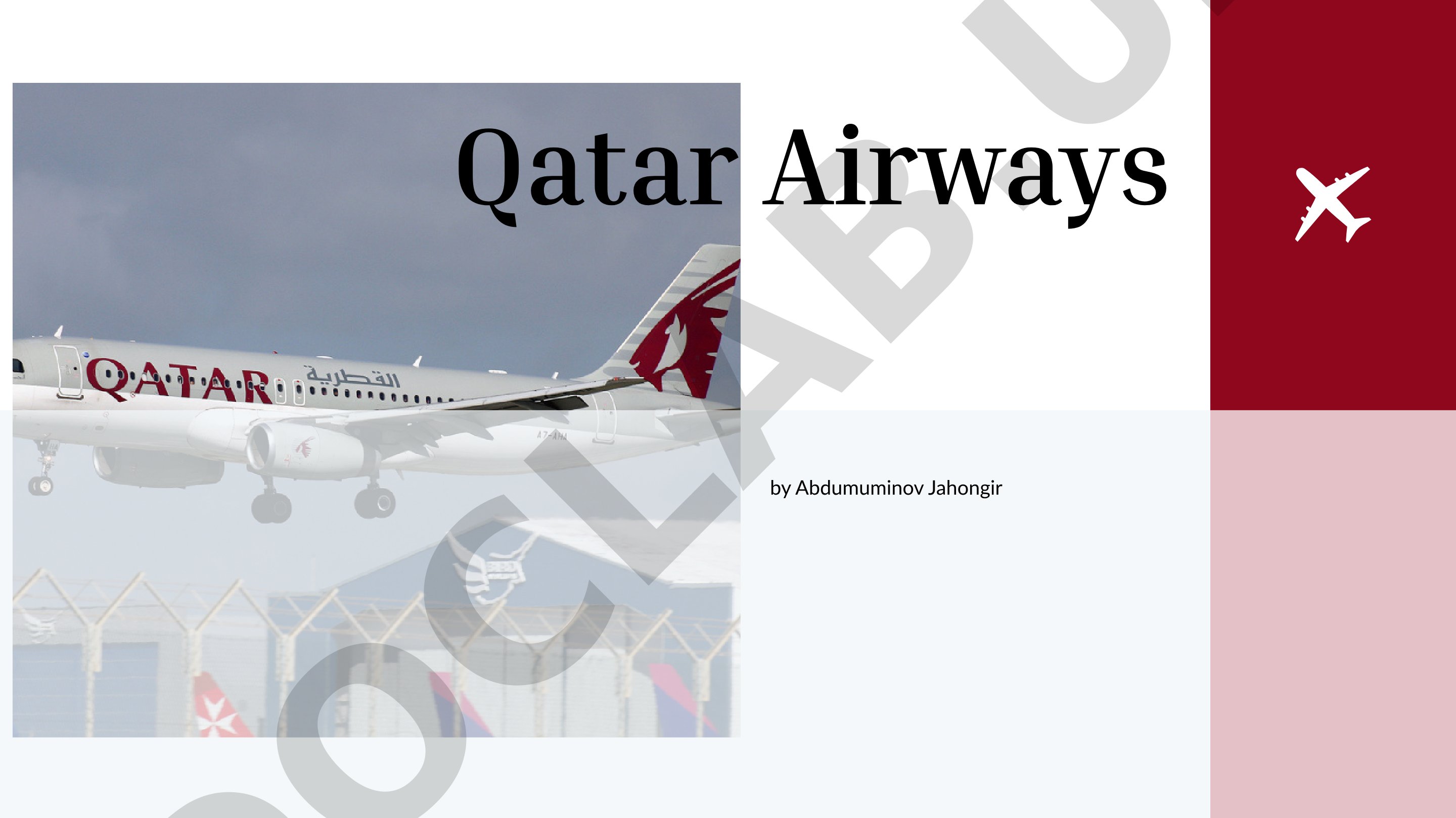 Qatar Airways aviakompaniyasi haqida umumiy ma'lumot
