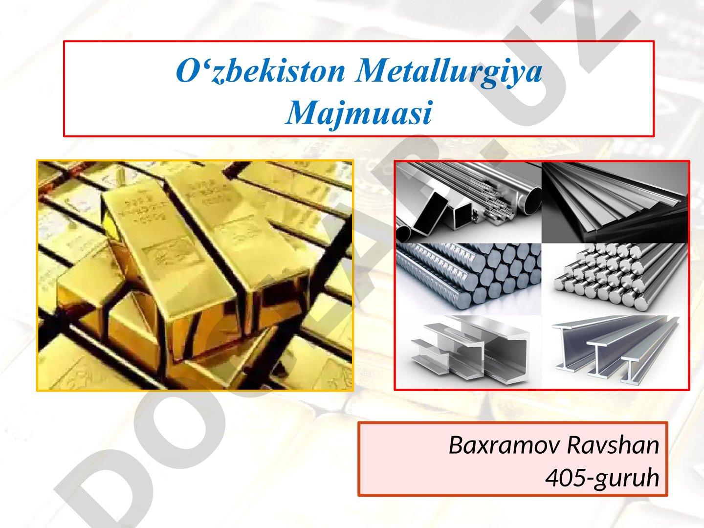 O'zbekistonda rangli metallurgiya sanoati