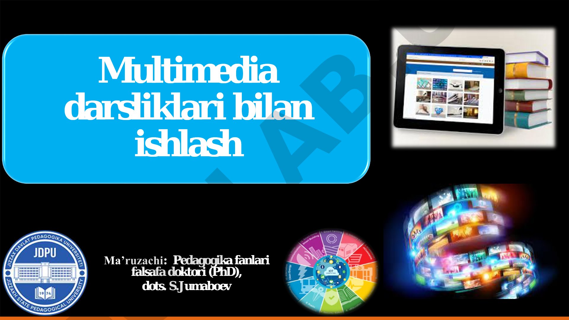 Multimedia darsliklari bilan ishlash