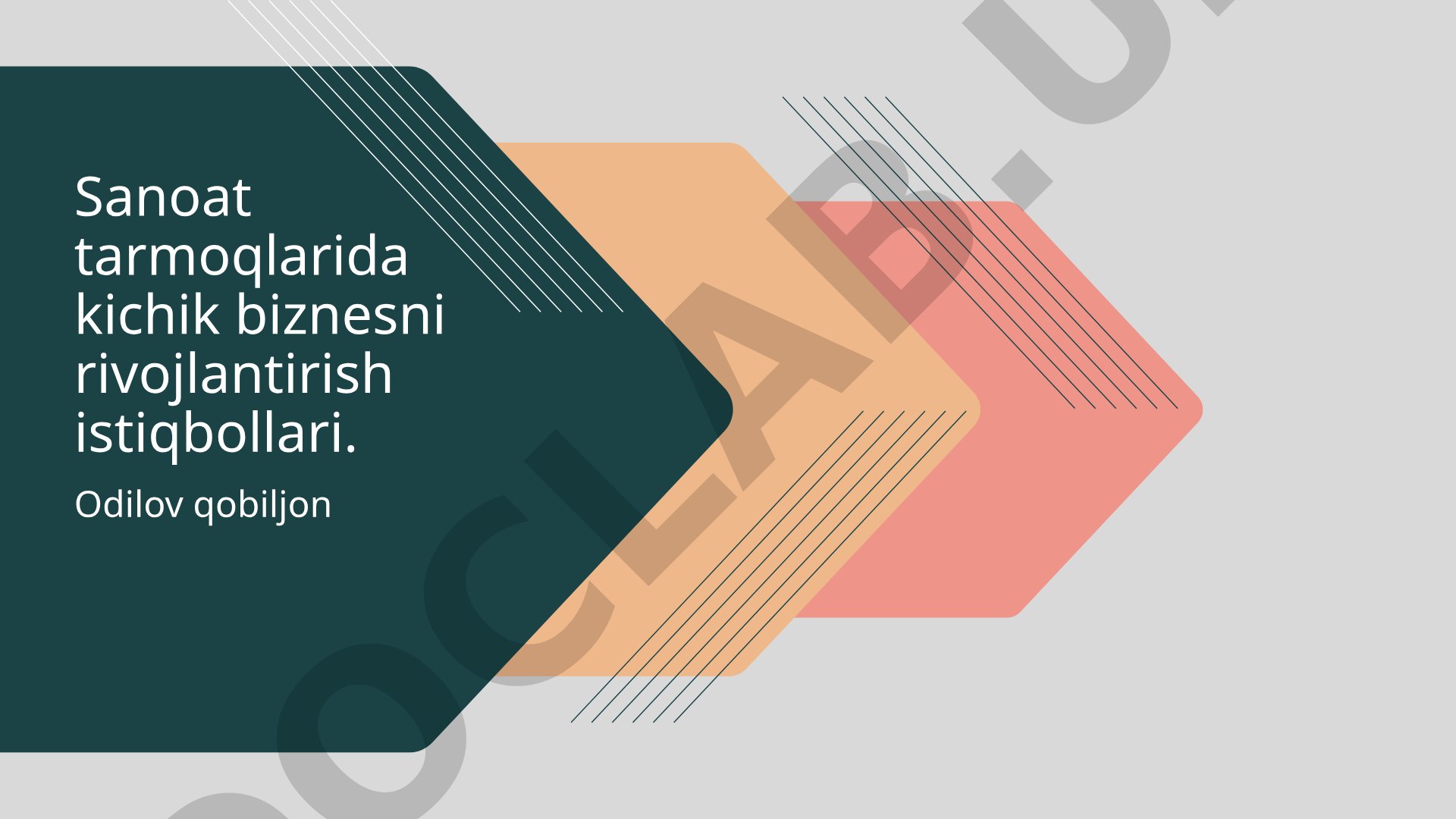 Sanoat tarmoqlarida kichik biznesni rivojlantirish istiqbollari