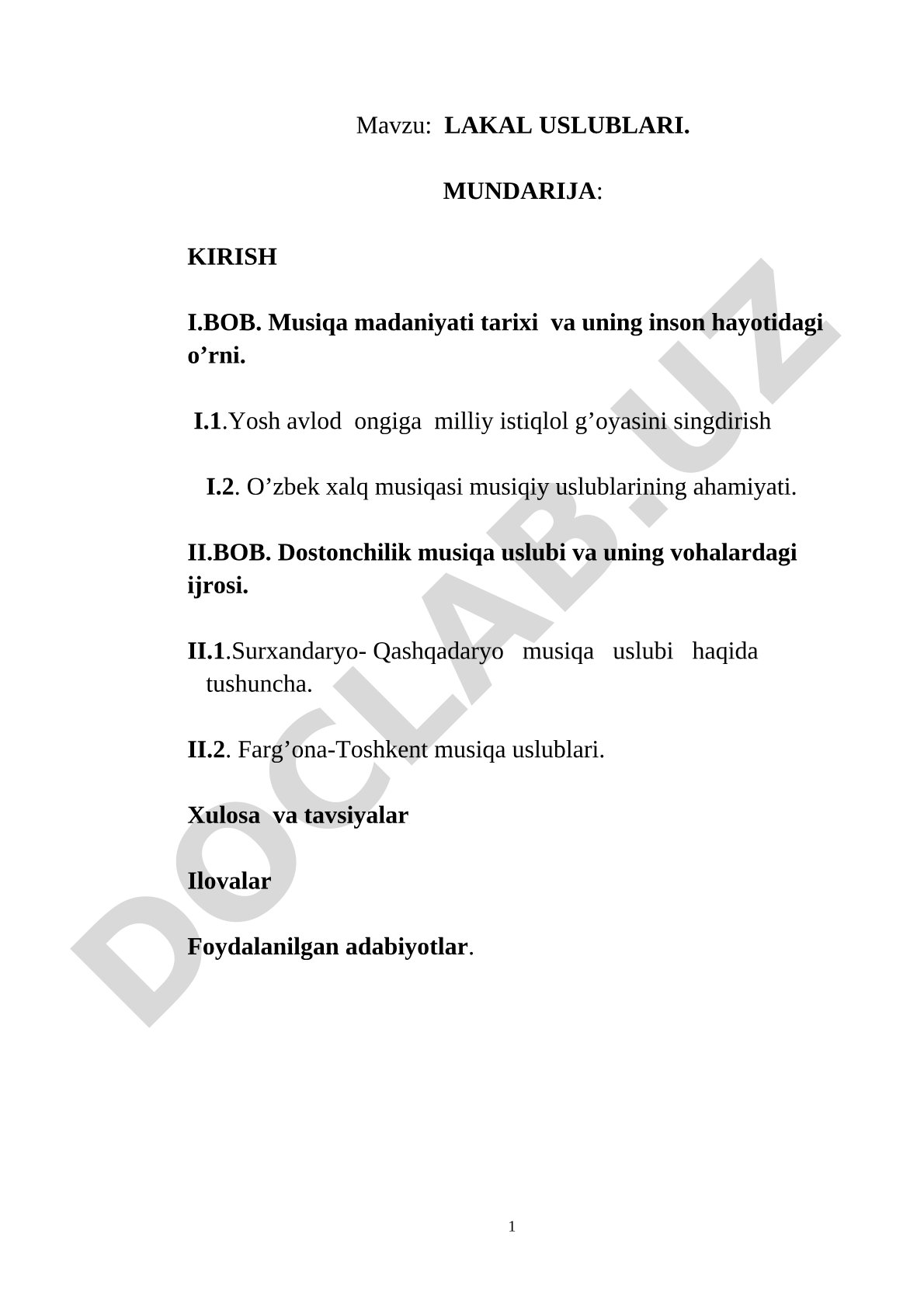 LAKAL USLUBLARI
