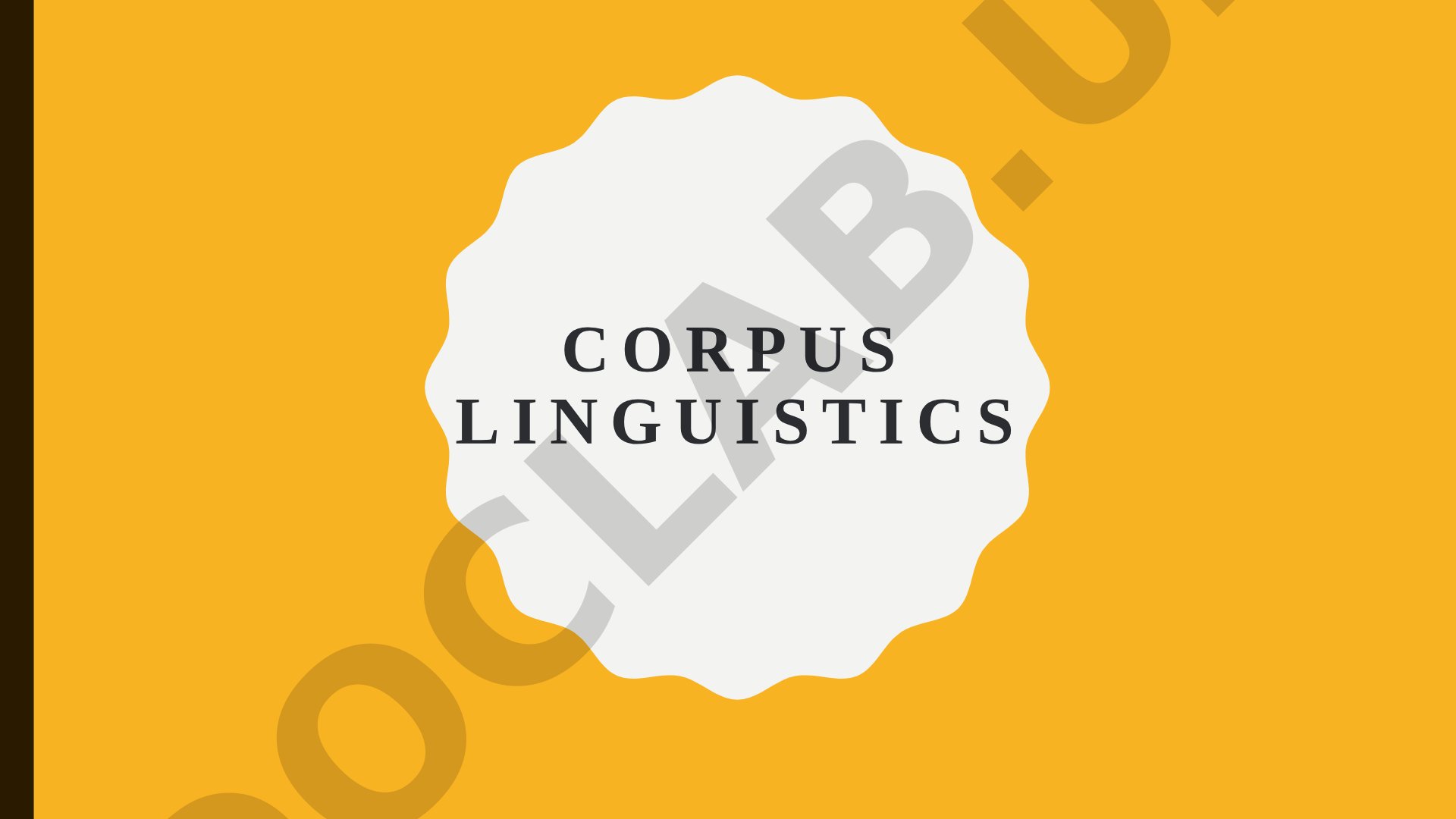 Overview of corpus linguistics, the BNC, and COBUILD