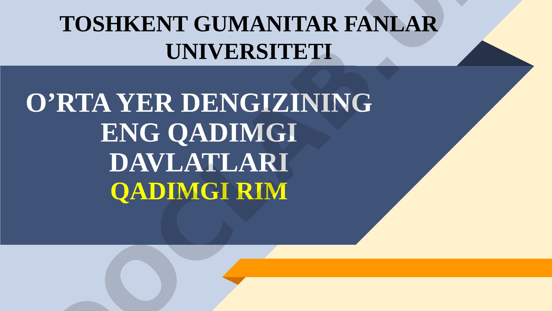 O'rta yer dengizining eng qadimgi davlatlari: Qadimgi Rim