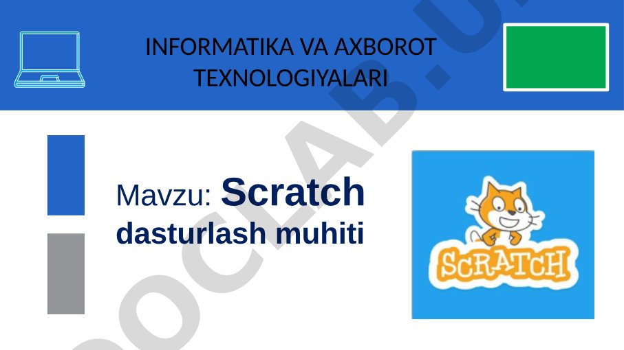 Scratch dasturlash muhiti