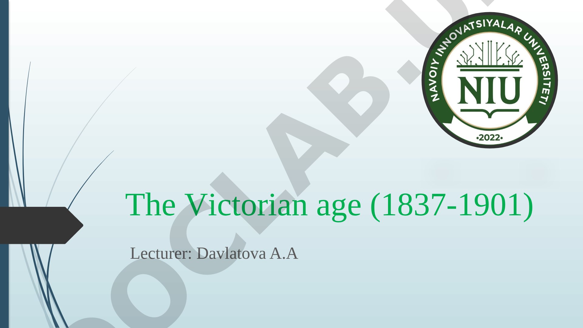 The Victorian age (1837-1901)