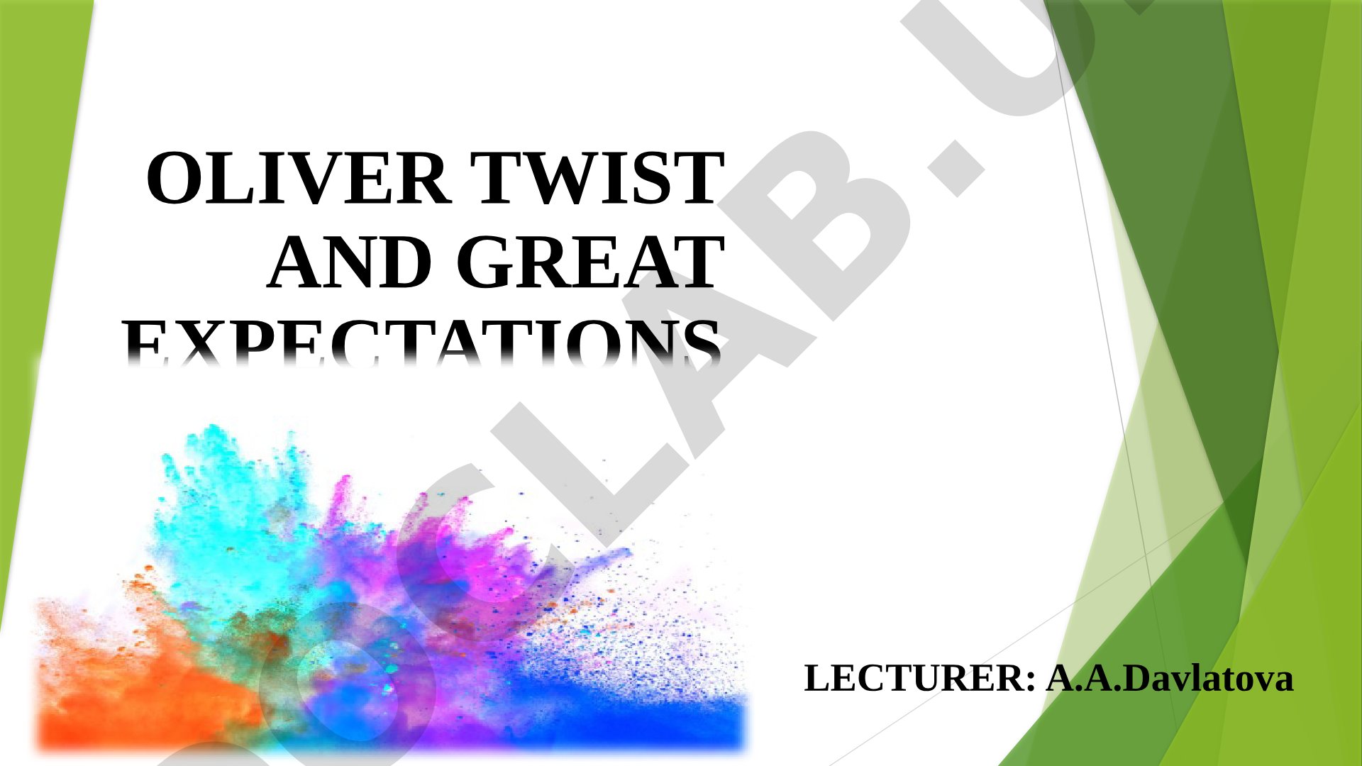 Oliver Twist and Great Expectations