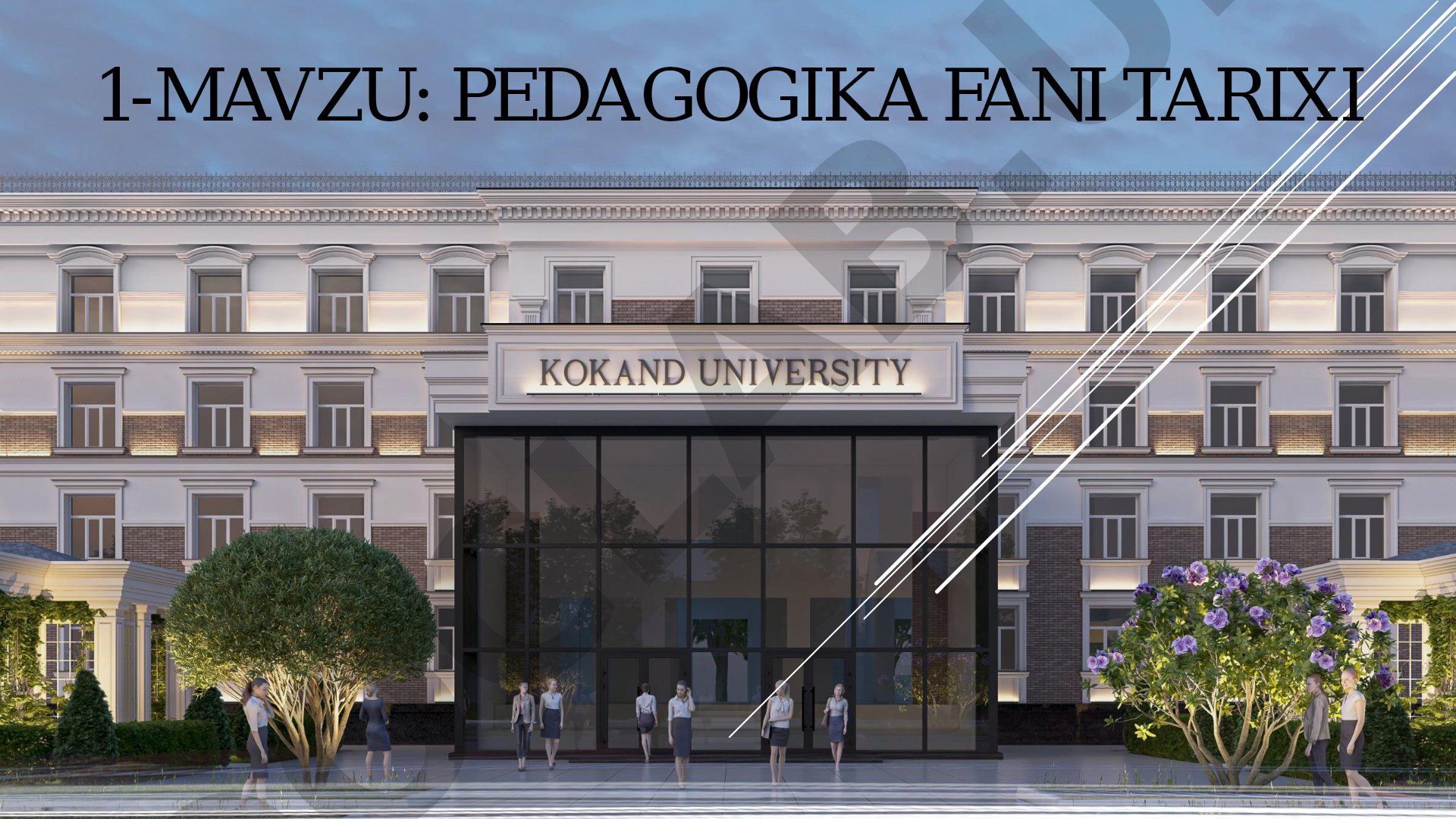 Pedagogika fani tarixi
