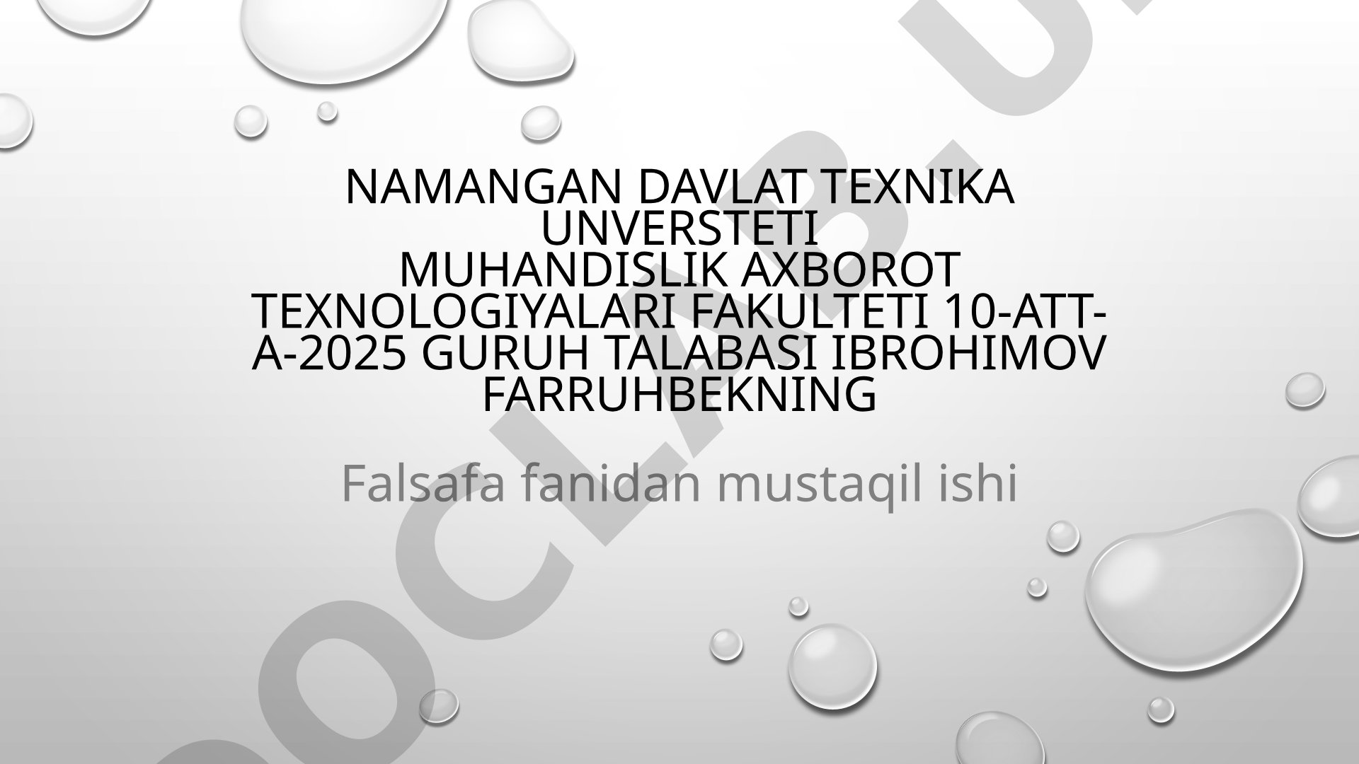 Andijon viloyati Baliqchi tumanida ishsizlik