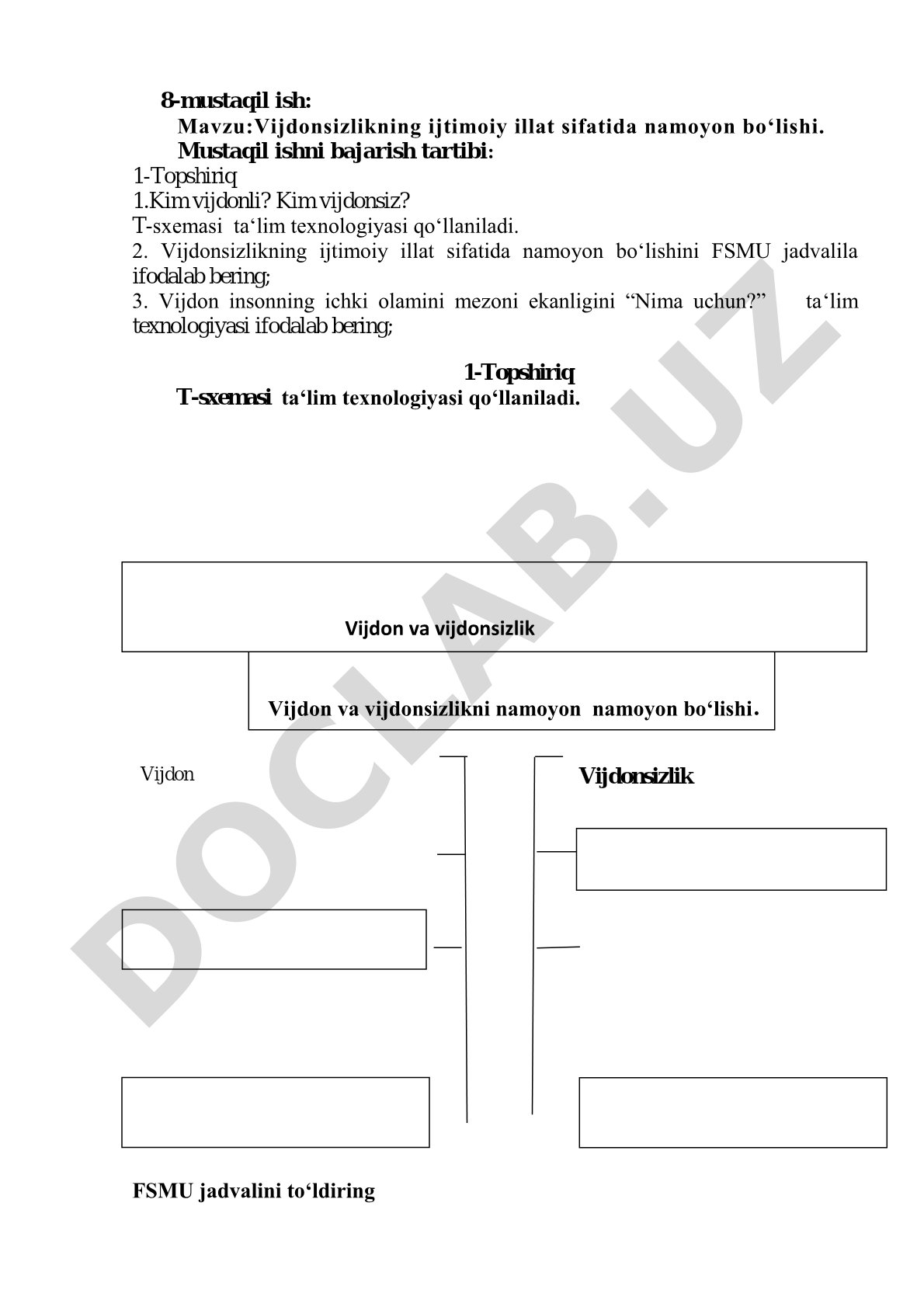 Vijdonsizlikning ijtimoiy illat sifatida namoyon bo'lishi