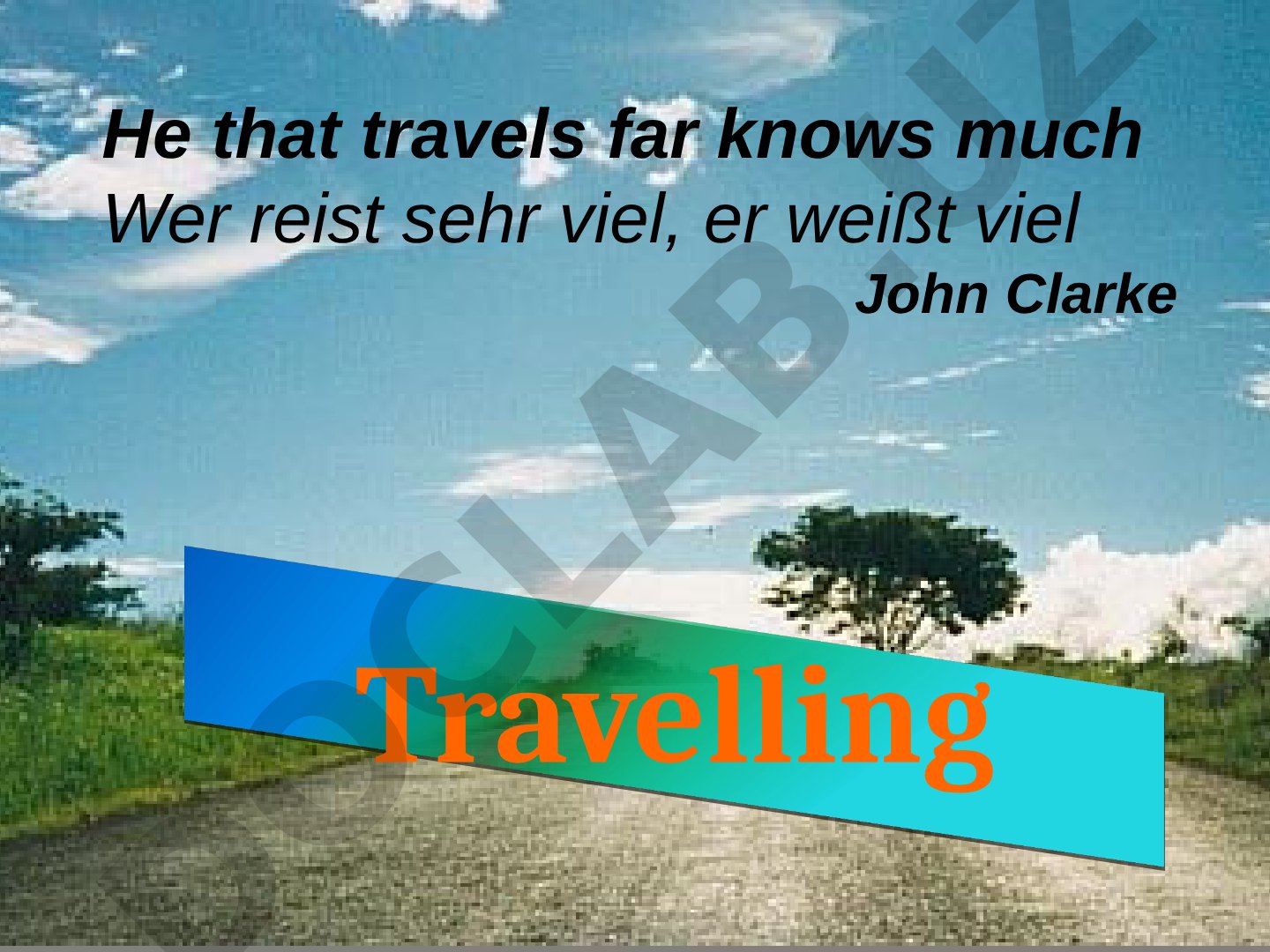 Travelling in the United Kingdom