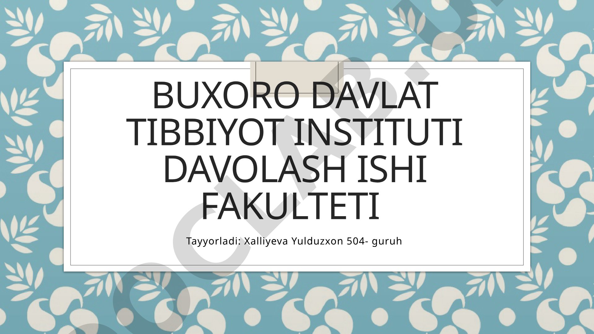 Arterial gipertenziya va qandli diabet 2-tur