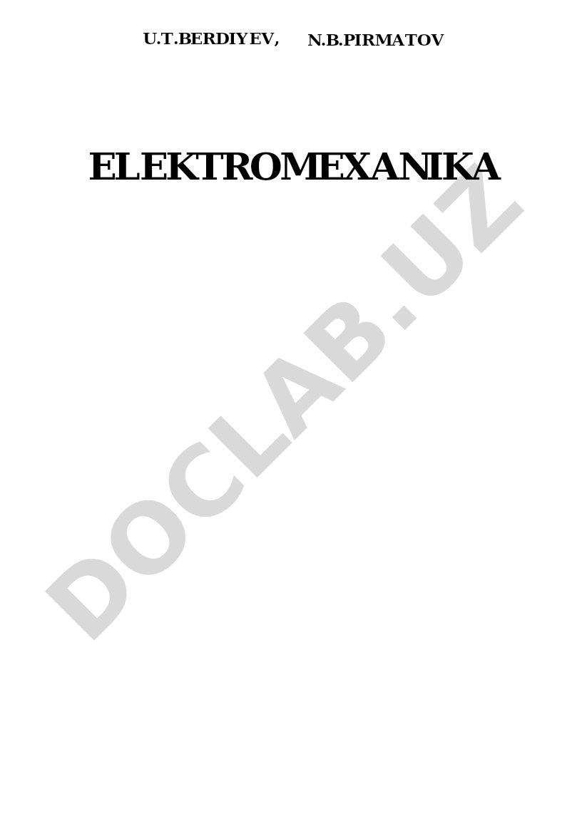 Elektromexanika