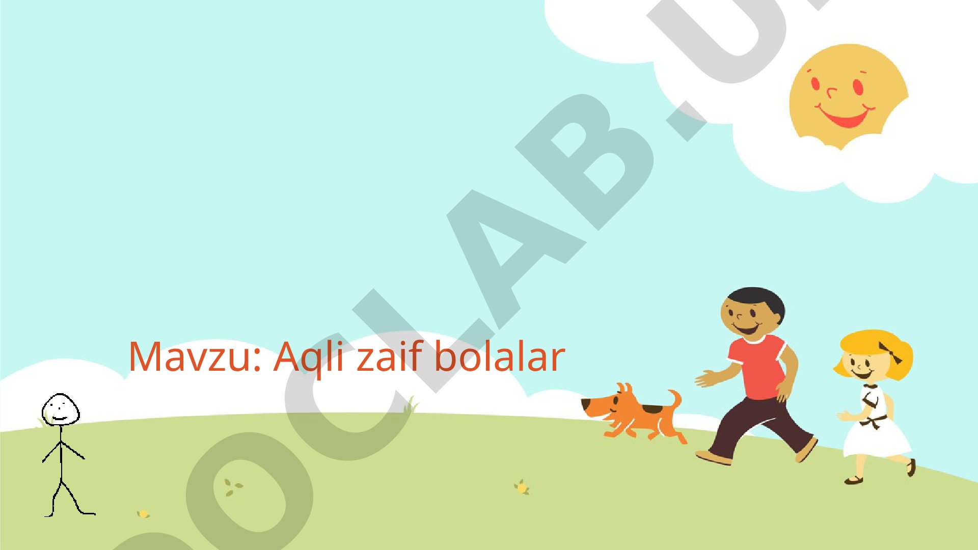 Aqli zaif bolalar: Oligofreniya tushunchasi va tarixi