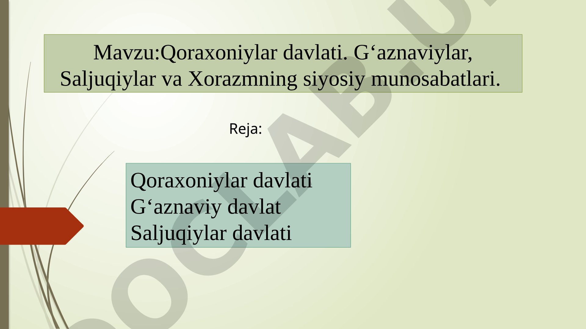Qoraxoniylar davlati. G‘aznaviylar, Saljuqiylar va Xorazmning siyosiy munosabatlari
