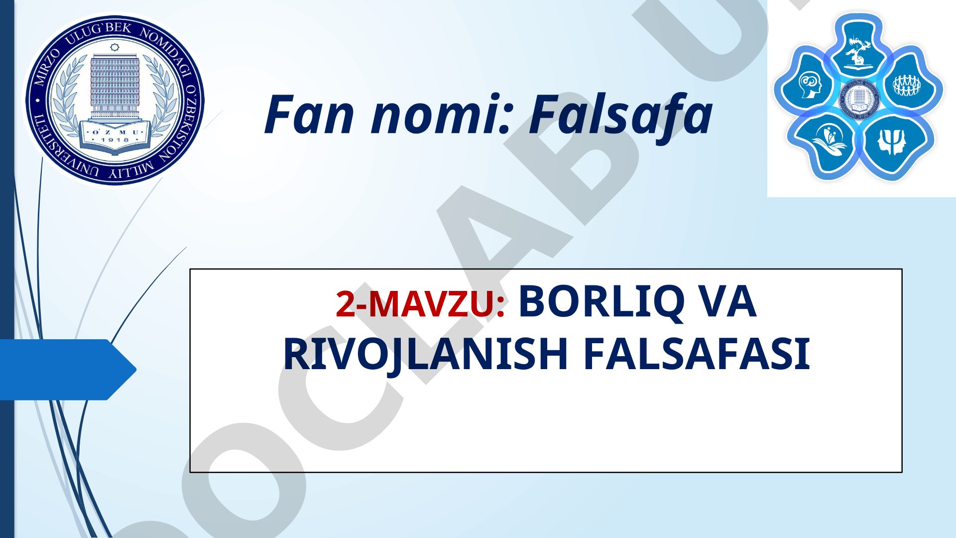 Borliq va rivojlanish falsafasi