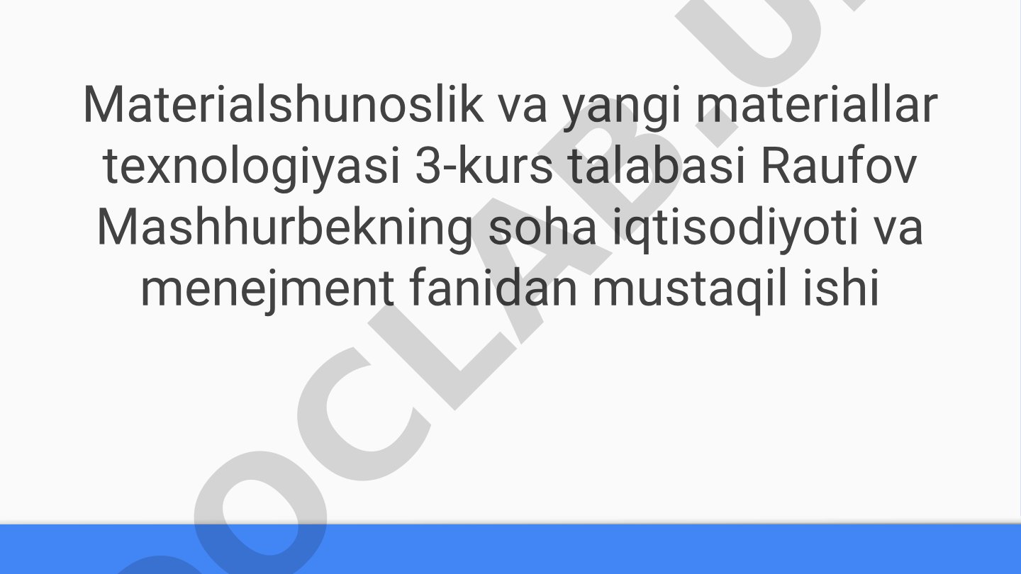 Zamonaviy korxonalarni boshqarishning o'ziga xos jihatlari