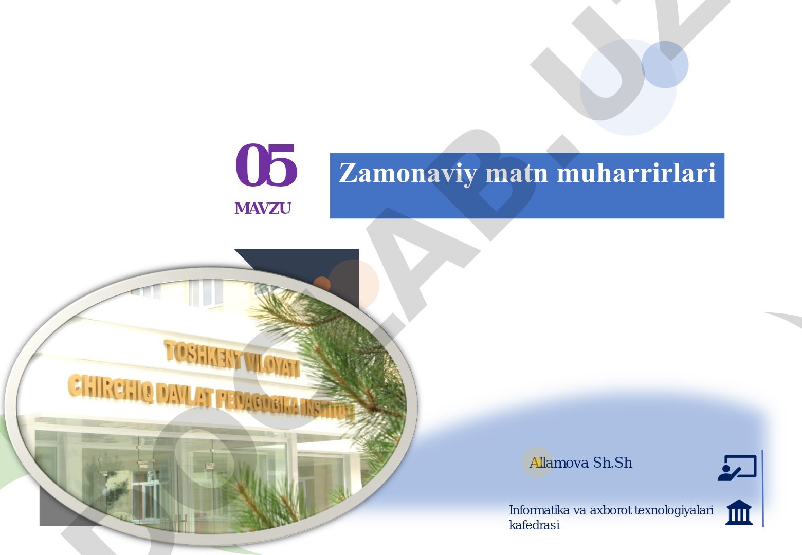Word matn muharriri imkoniyatlari, interfeysi, rasmlar va jadvallar bilan ishlash haqida