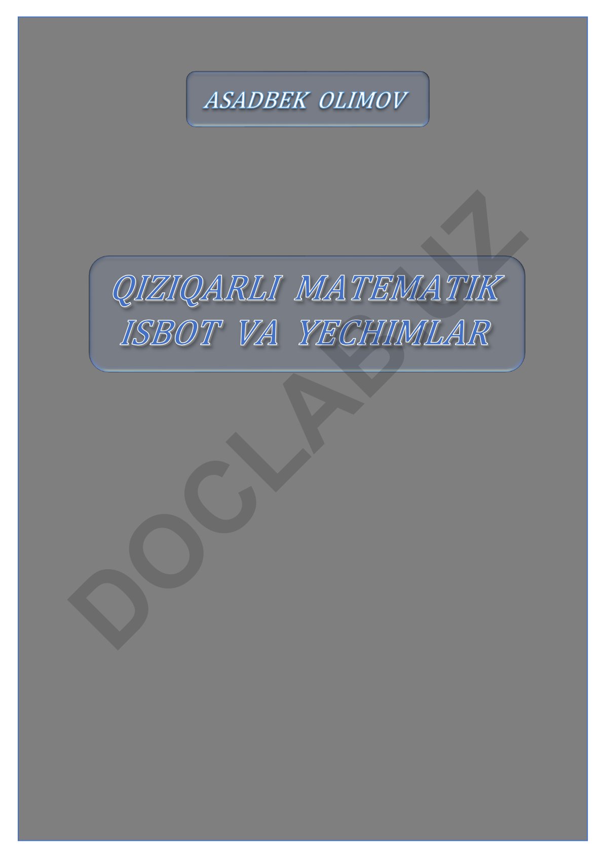 Bo'linish qoidalari va matematik isbotlar