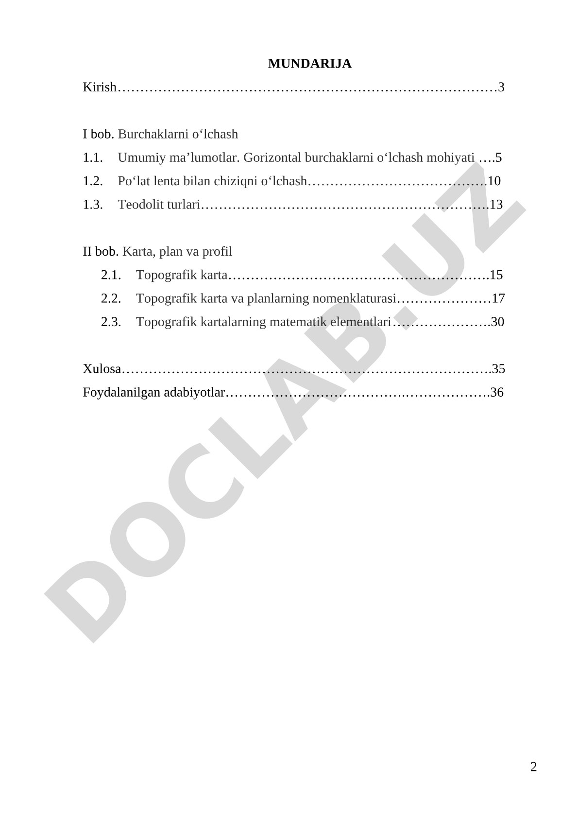 Topografik kartada iqtisodiy-ijtimoiy obyektlarning tasvirlanishi
